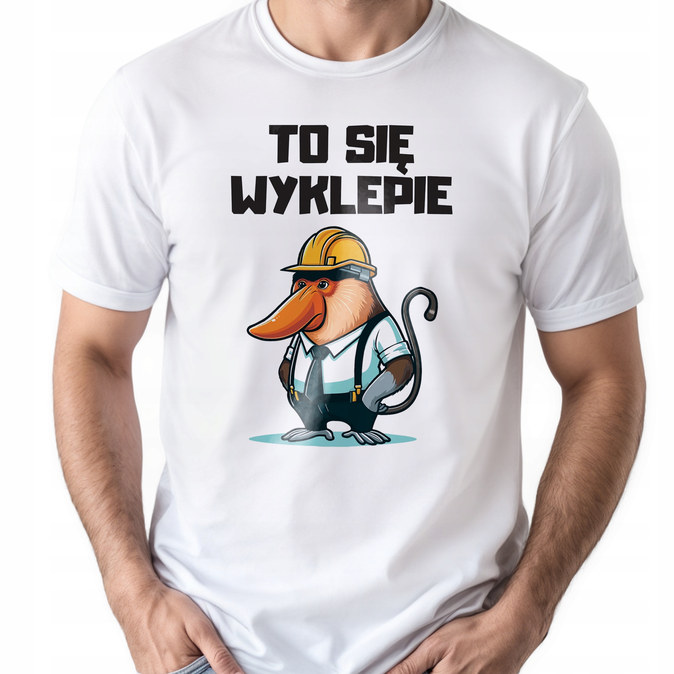 Koszulka biała męska To Się Wyklepie Zabawny Prezent r. 3XL
