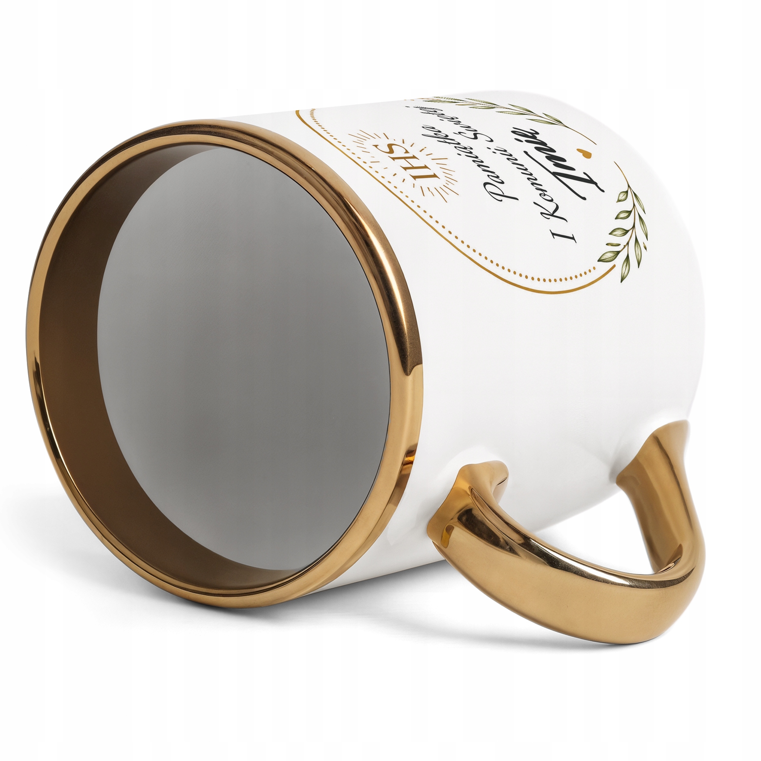 Kubek personalizowany Premium złoty Komunia Święta z imieniem dziecka