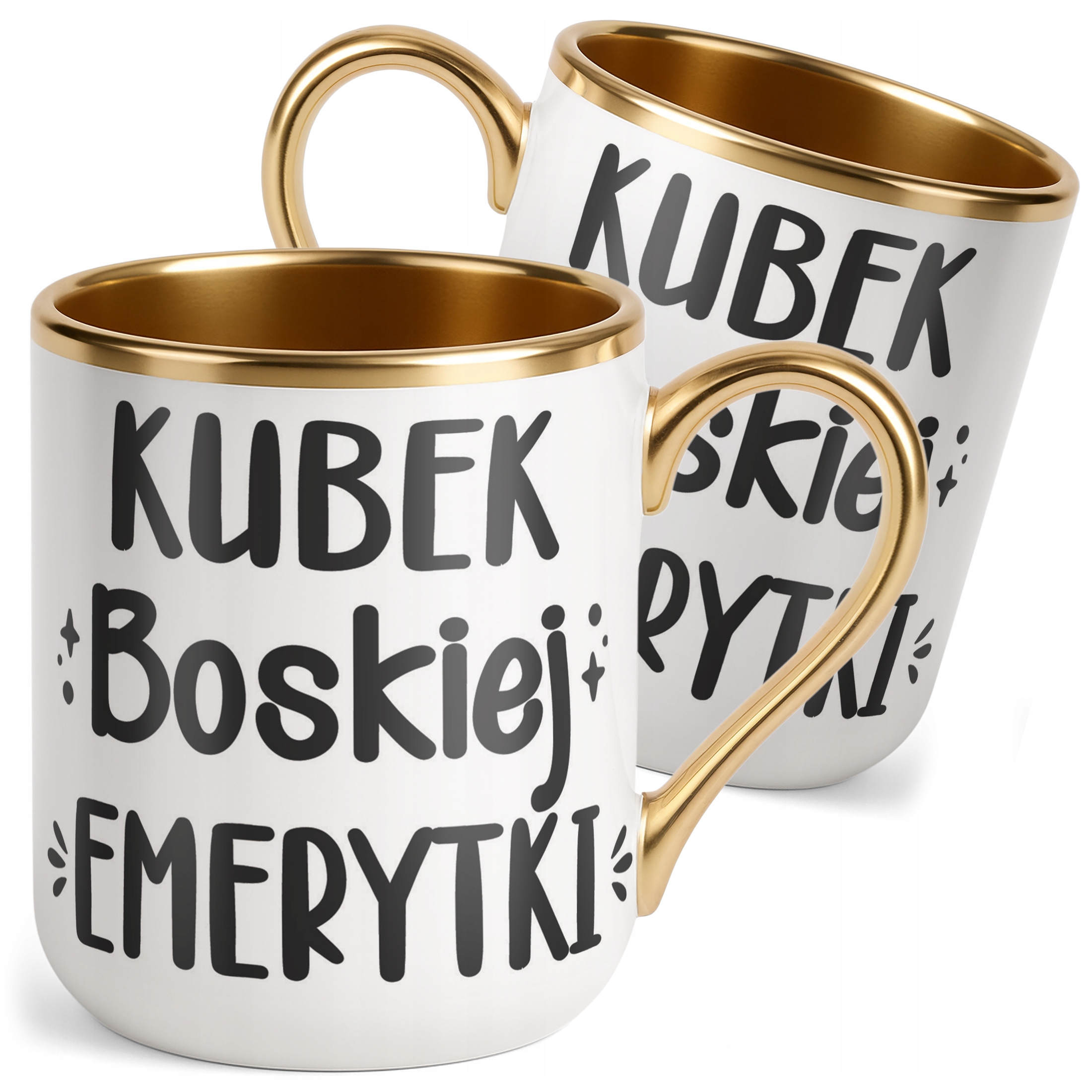 Kubek Premium Złoty Z okazji Emerytury Dla Emerytki Prezent