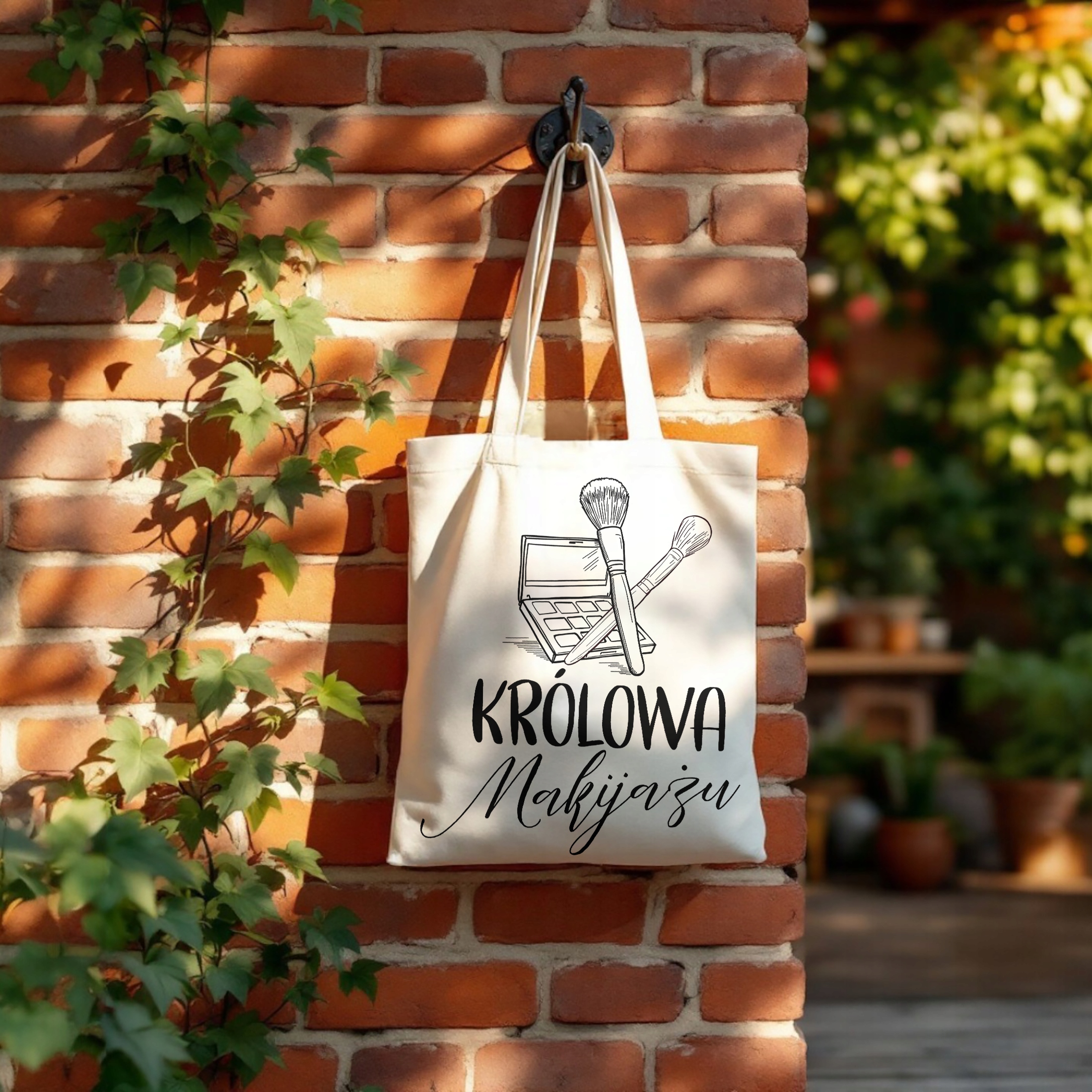 Torba bawełniana na zakupy Królowa Makijażu Wizażystka Prezent