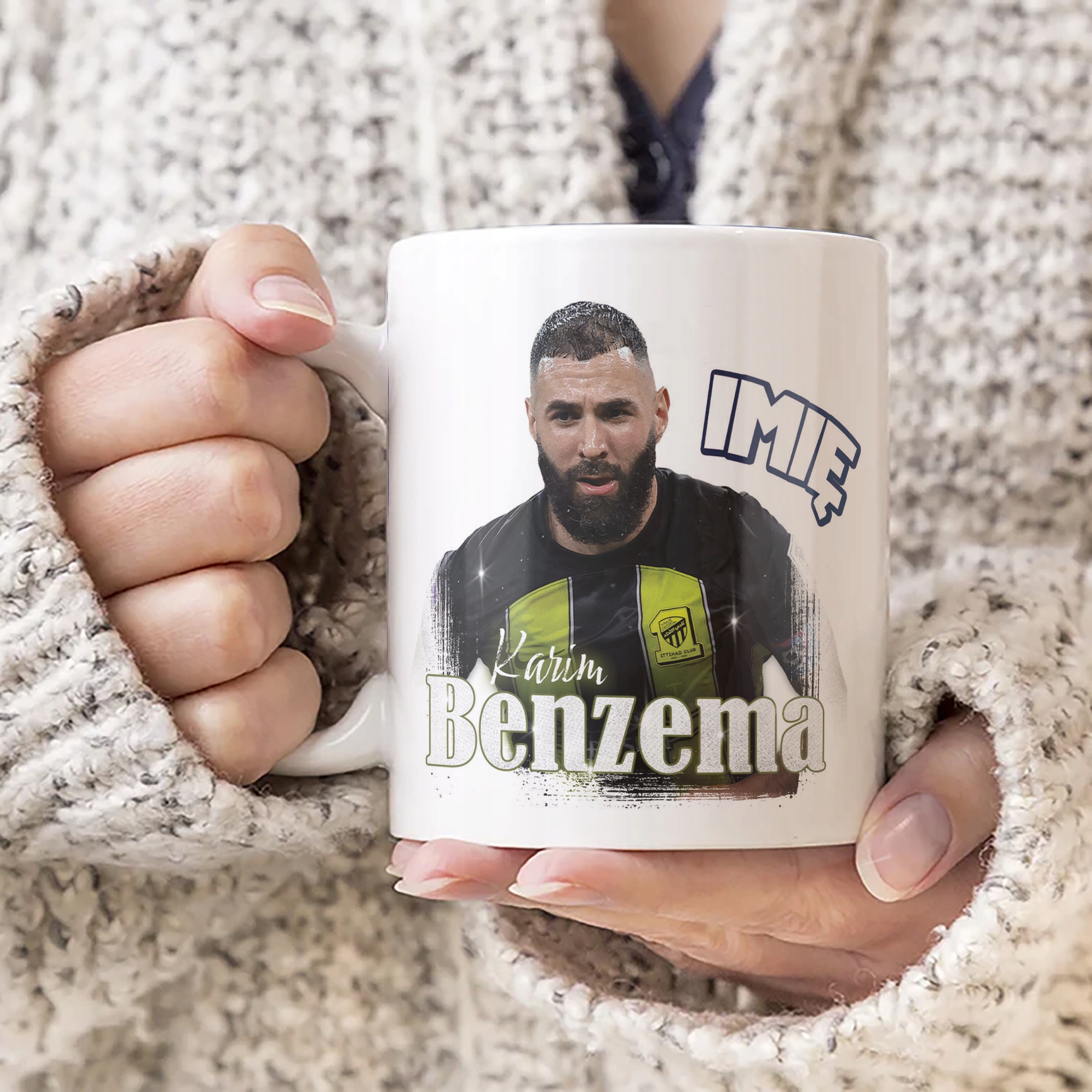 Kubek personalizowany Karim Benzema dla kibiców Al-Ittihad Prezent