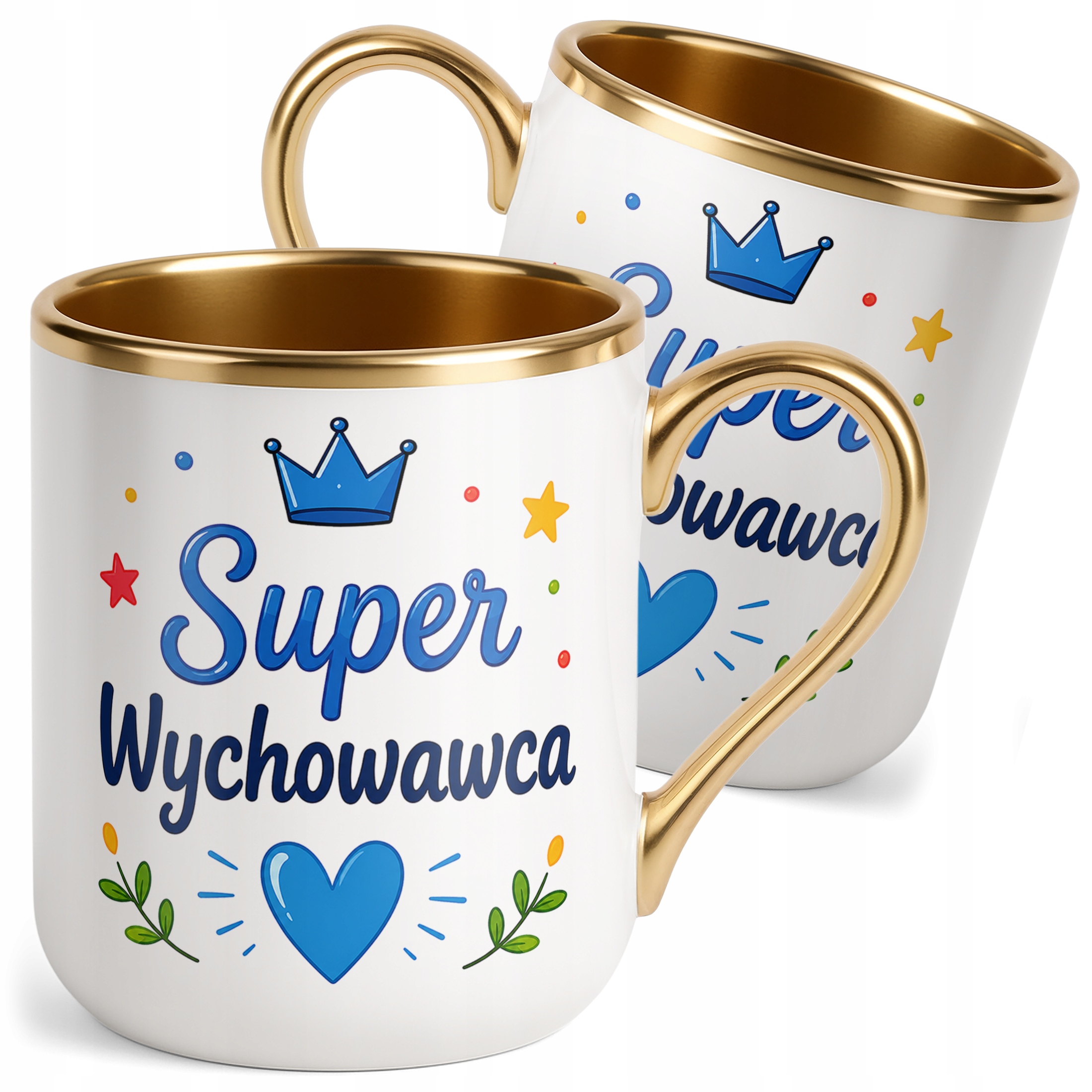 Kubek Premium Złoty Dzień Nauczyciela Dla Wychowawcy Prezent Upominek