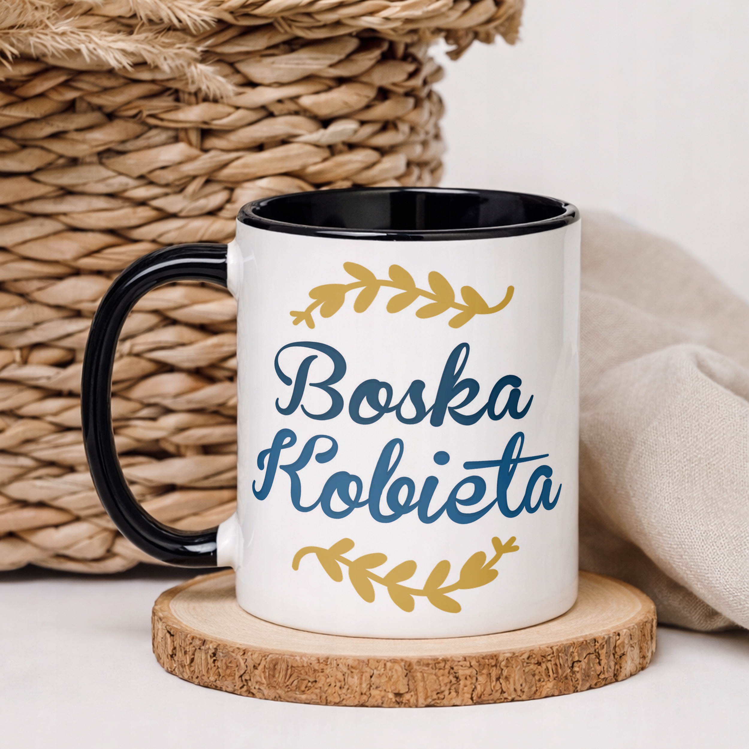 Kubek Czarny Dzień Kobiet Dla Kobiety Dziewczyny Prezent Upominek
