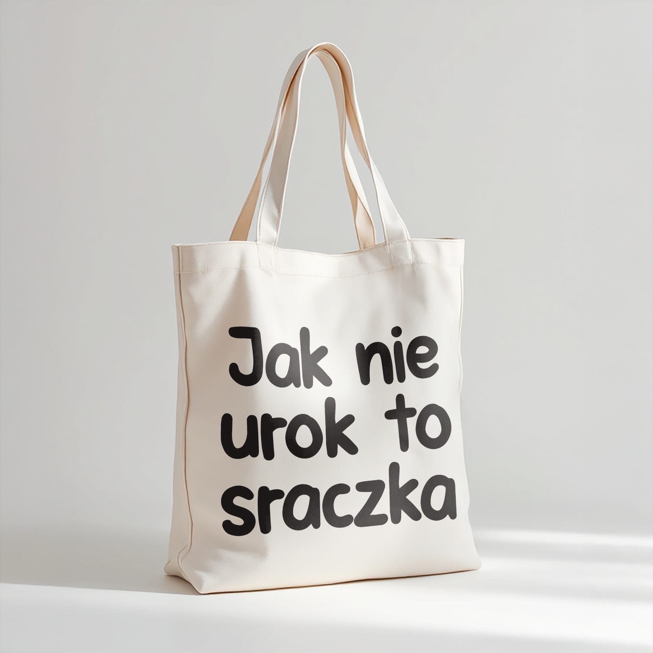 Torba bawełniana premium Jak Nie Urok To Sraczka Zabawny Prezent