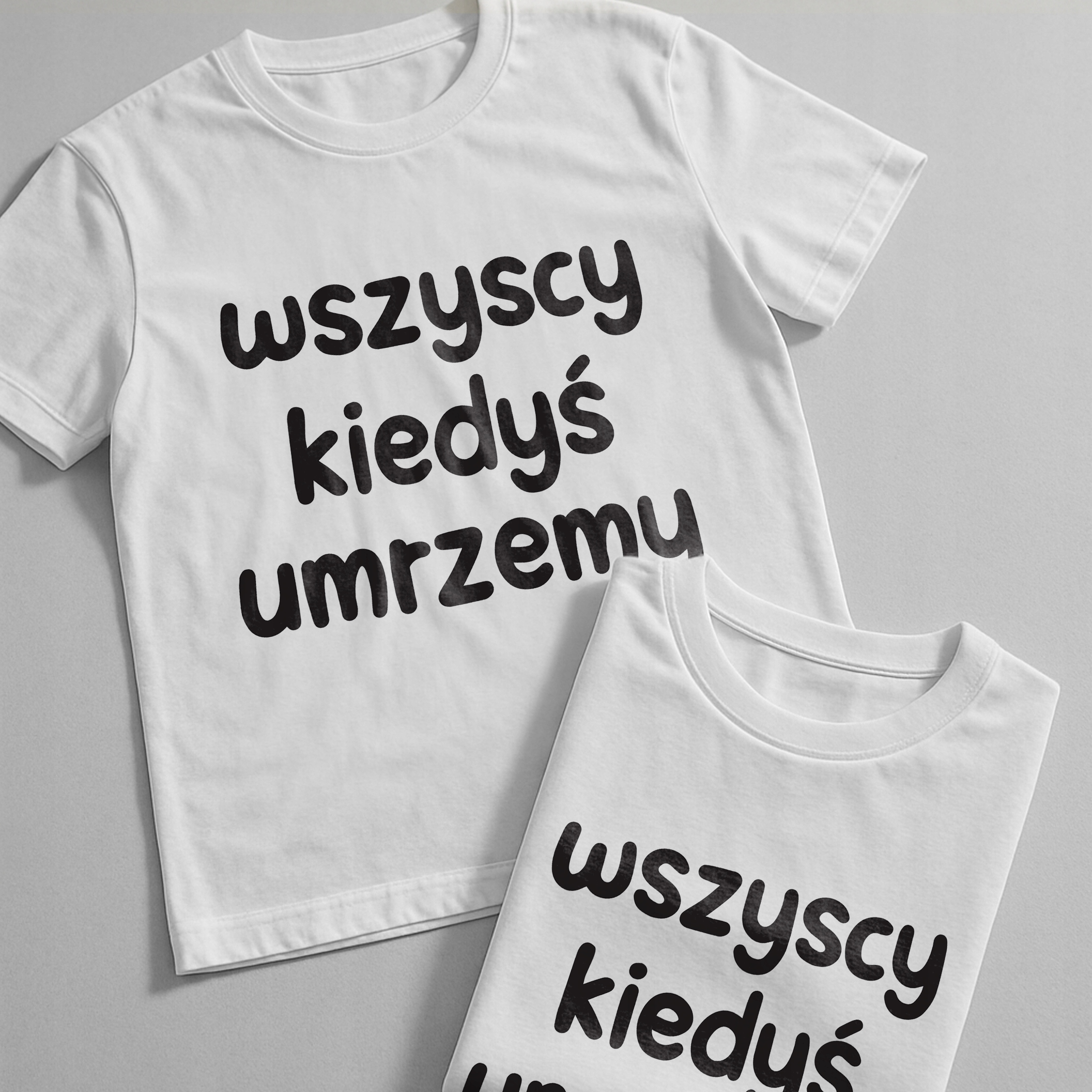 Koszulka biała męska Wszyscy Kiedys Umrzemy Zabawny Prezent r. 3XL