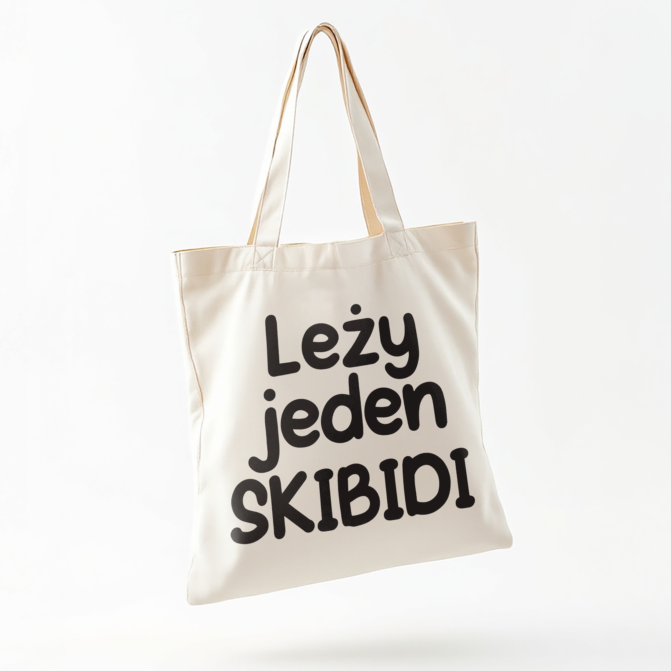 Torba bawełniana na zakupy Leży Jeden Skibidi Zabawny Prezent
