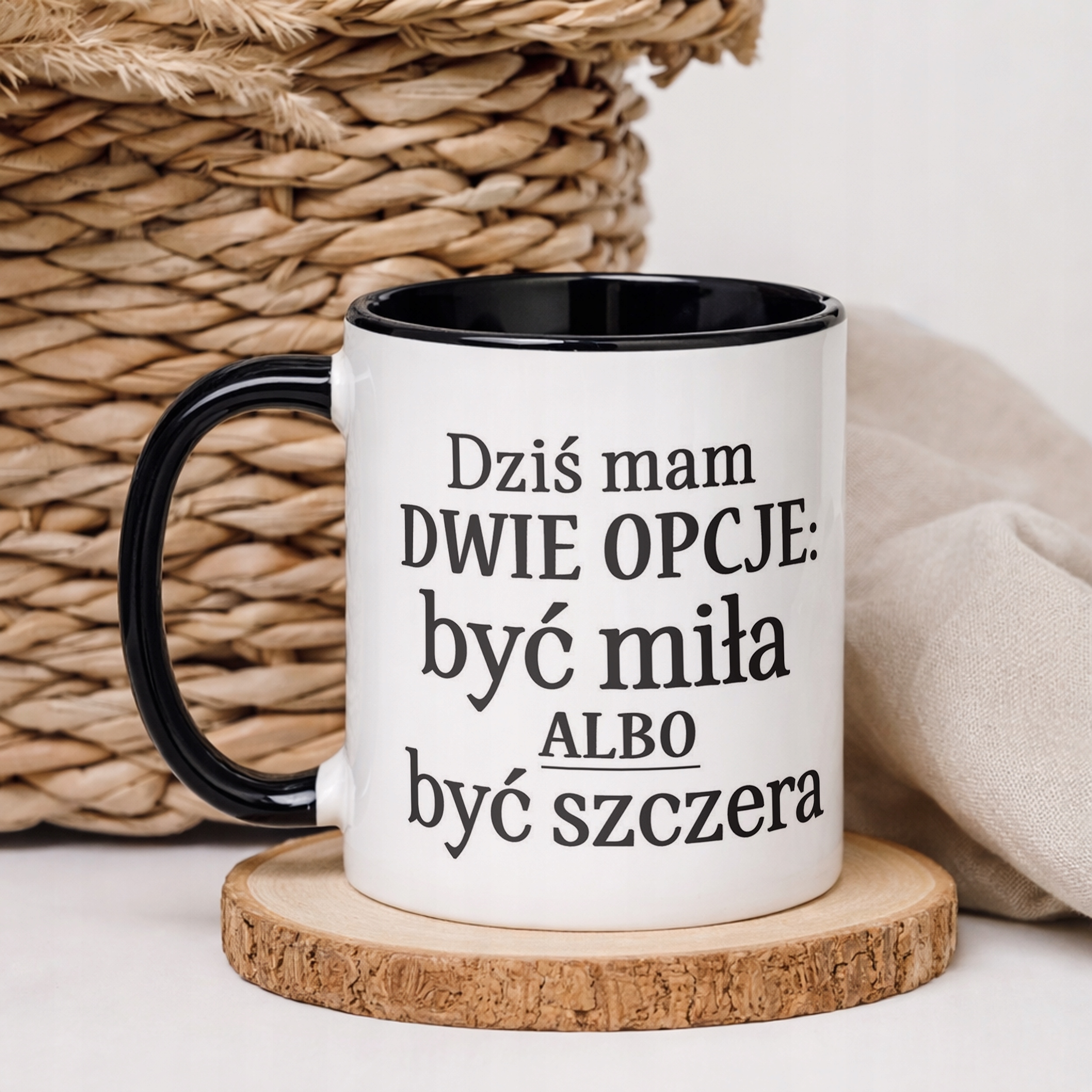 Kubek Czarny Dzień Kobiet Dla Kobiety Dziewczyny Prezent Upominek