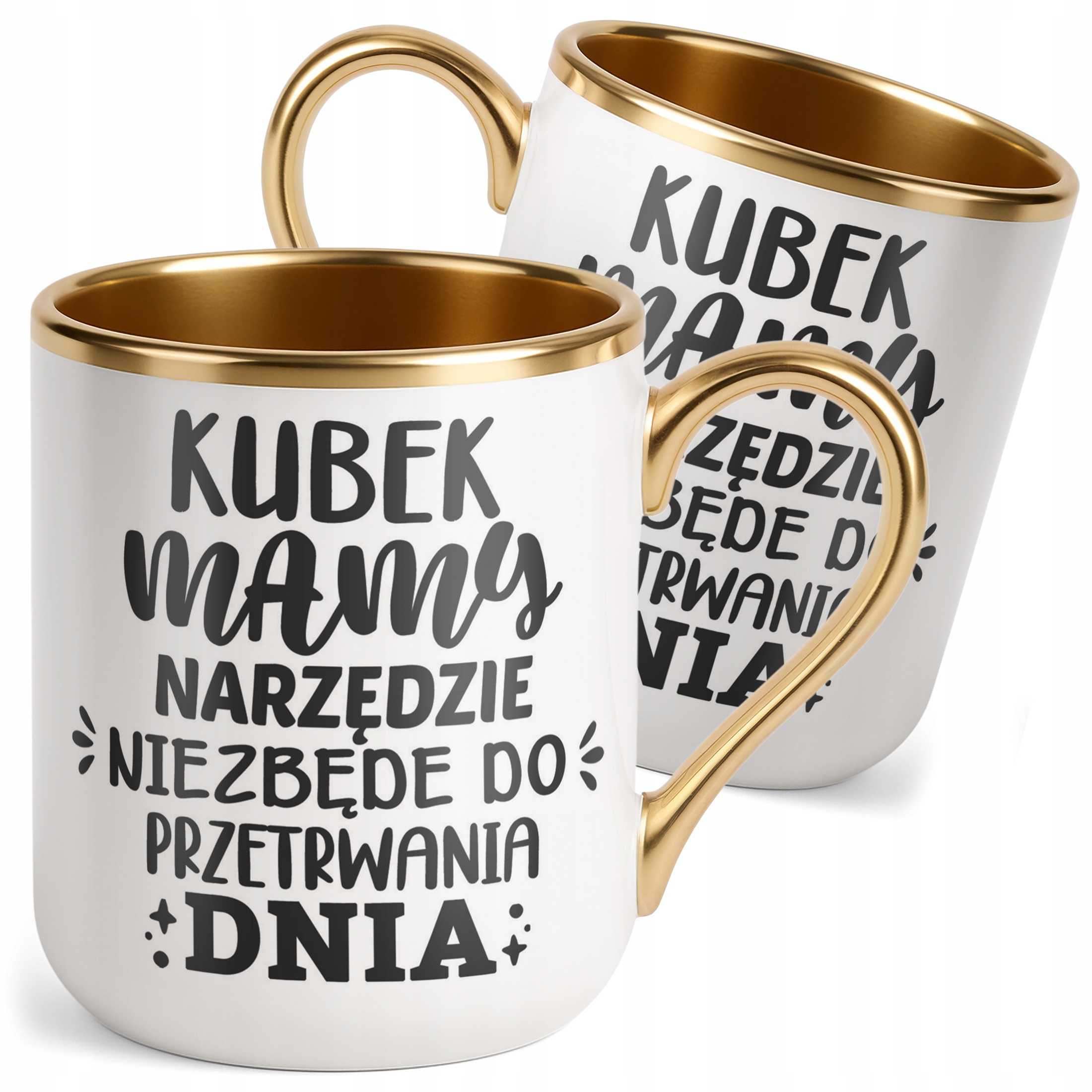 Kubek Premium Złoty Dzień Matki Dla Mamy Prezent Narzędzie Do Przetrwania