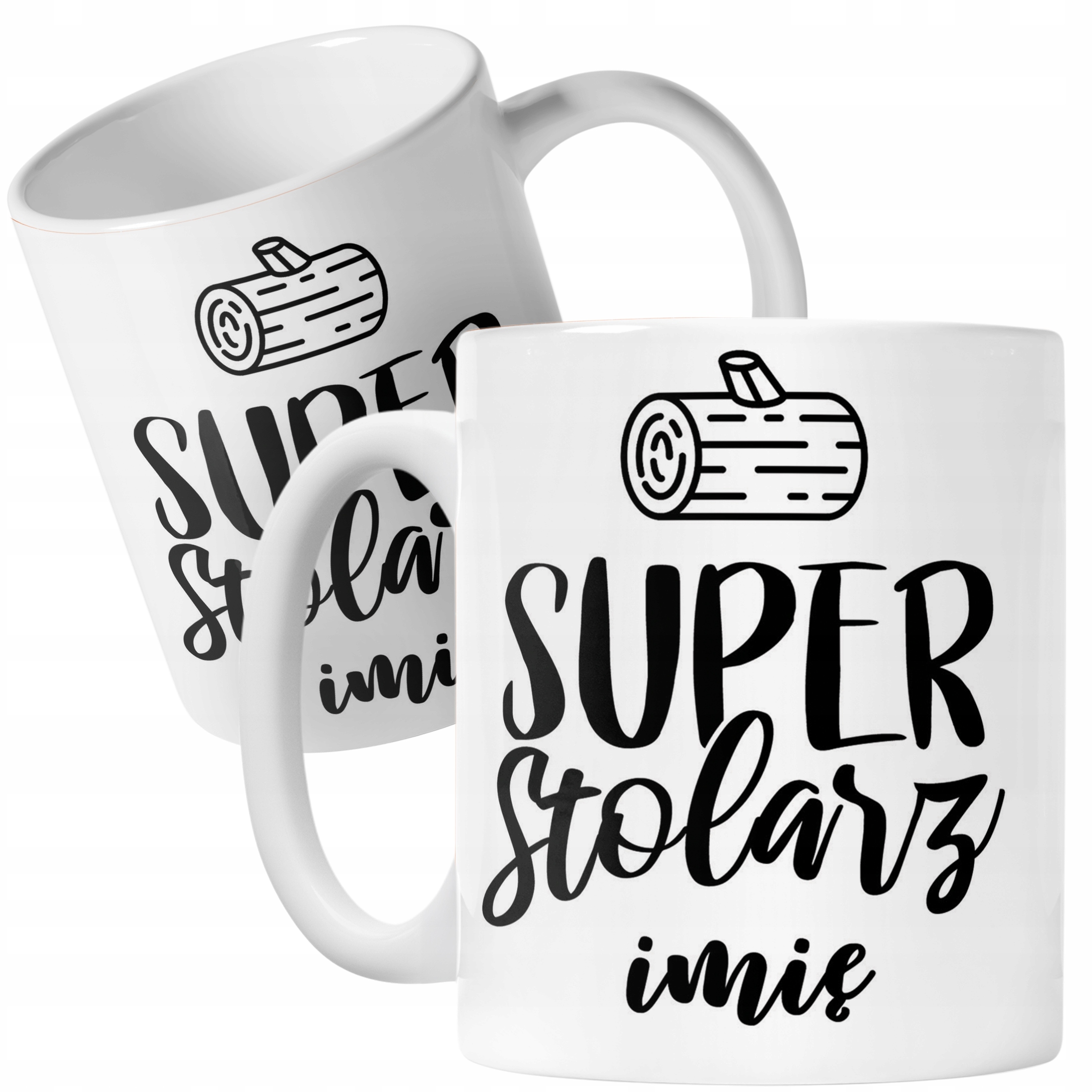 Kubek Ceramiczny Personalizowany Super Stolarz Prezent Upominek