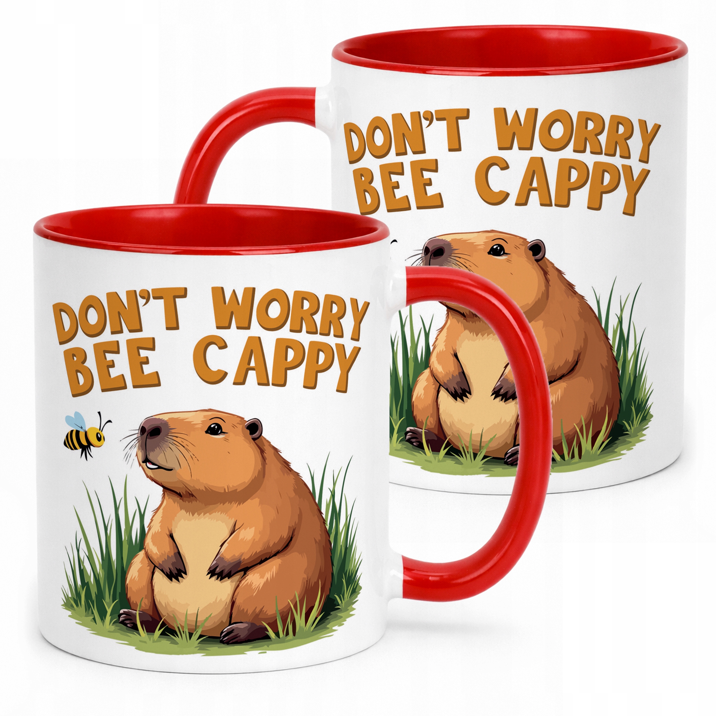 Kubek ceramiczny Kapibara Capybara Zwierzak Słodki Dla Dzieci Prezent