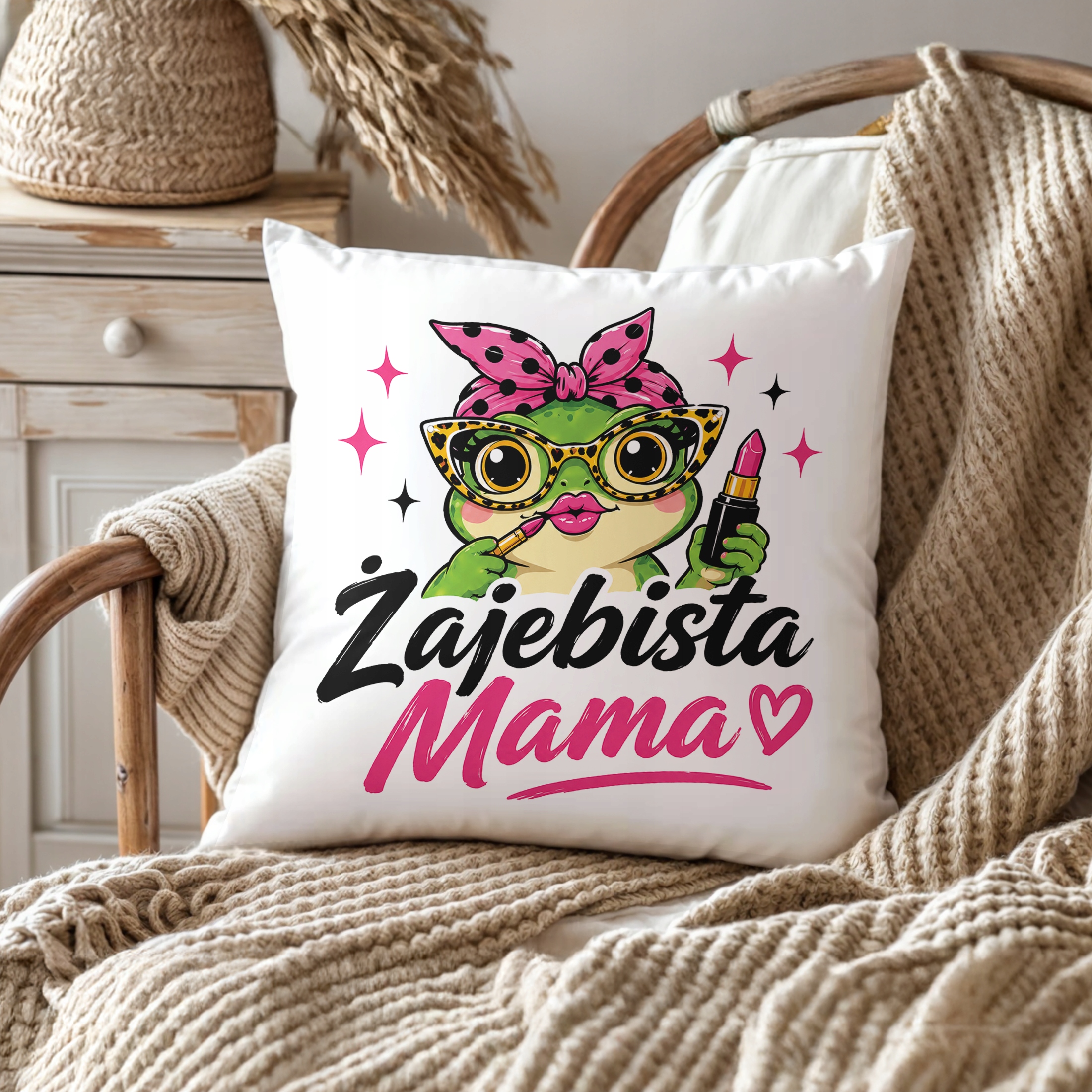 Poduszka dla mamy 38x38cm prezent na Dzień Matki upominek dla mamusi
