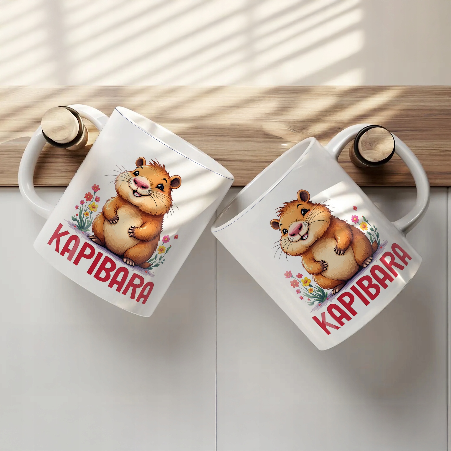 Kubek ceramiczny Kapibara Capybara Zwierzak Słodki Dla Dzieci Prezent