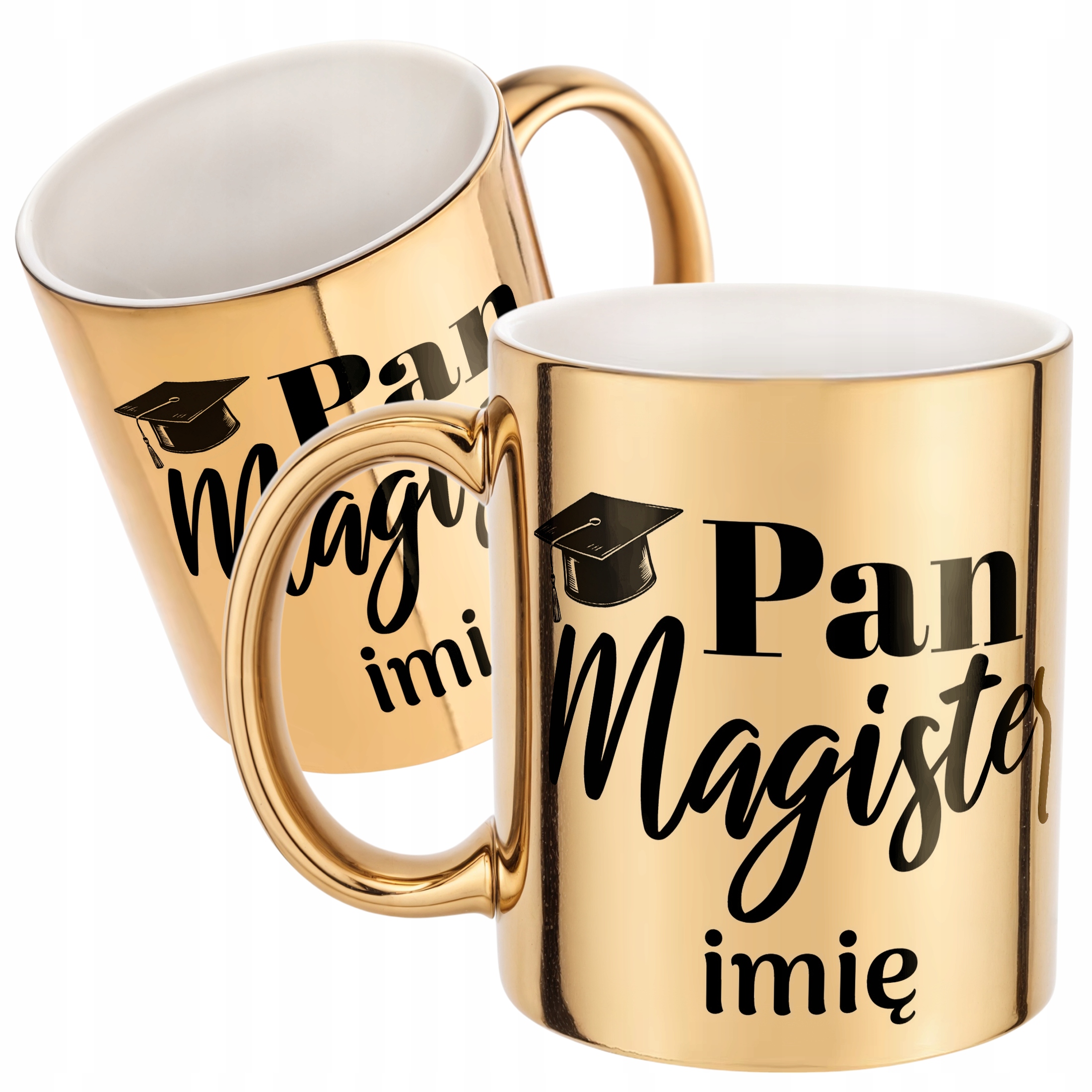 Złoty Kubek Personalizowany Pan Magister Prezent Upominek