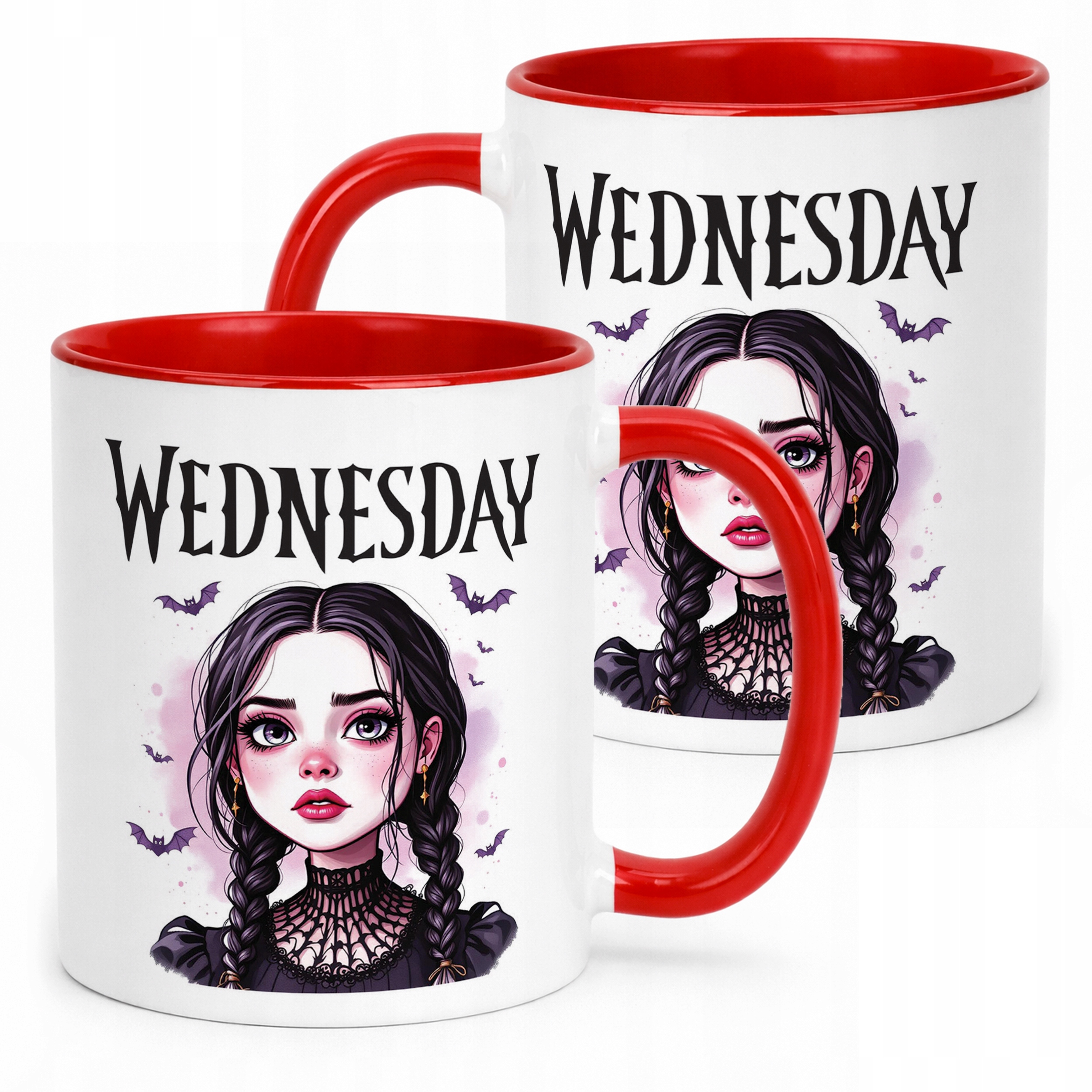 Kubek ceramiczny Nevermore Wednesday Addams Dla Fanów Prezent