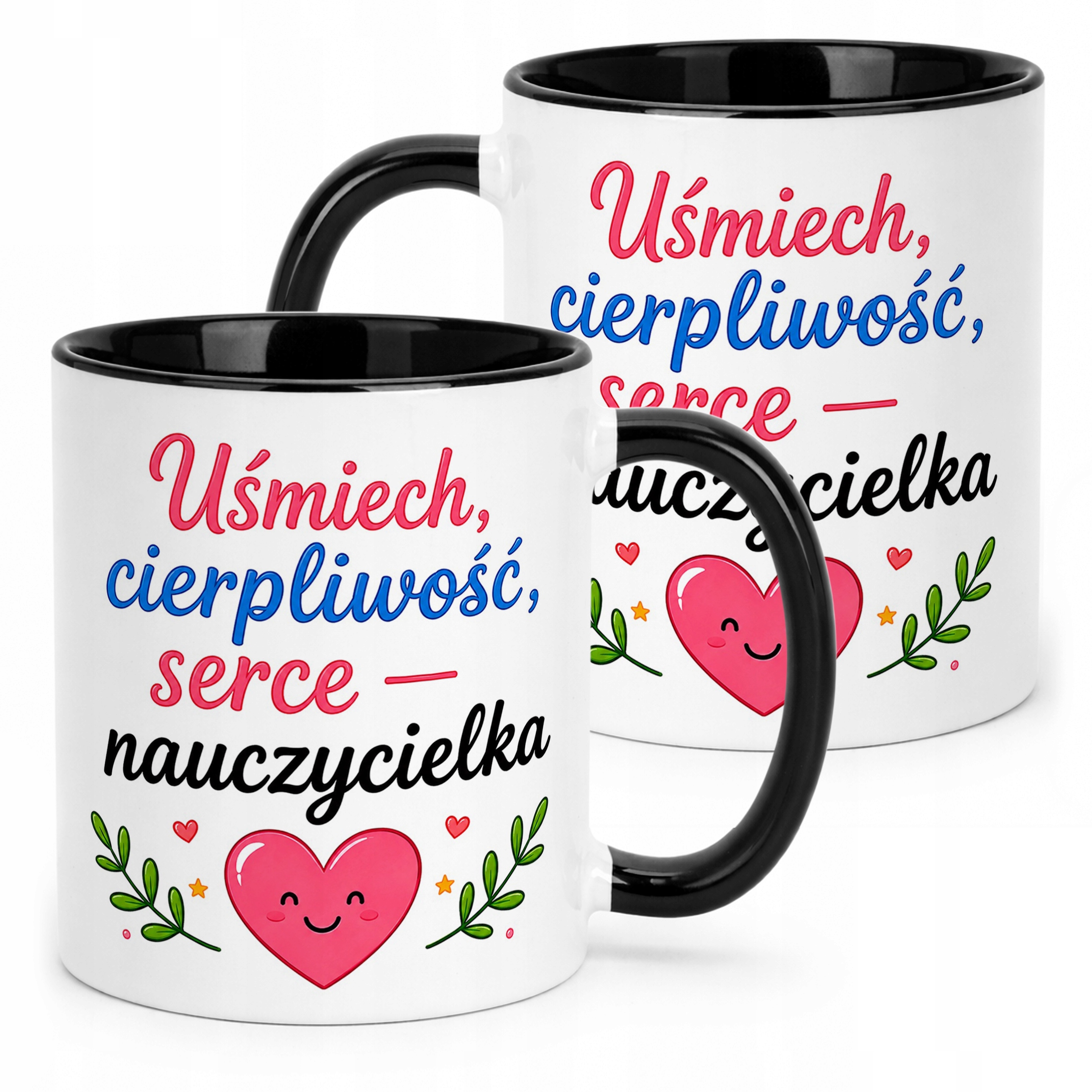 Kubek Czarny Dzień Nauczyciela Dla Nauczycielki Prezent Upominek
