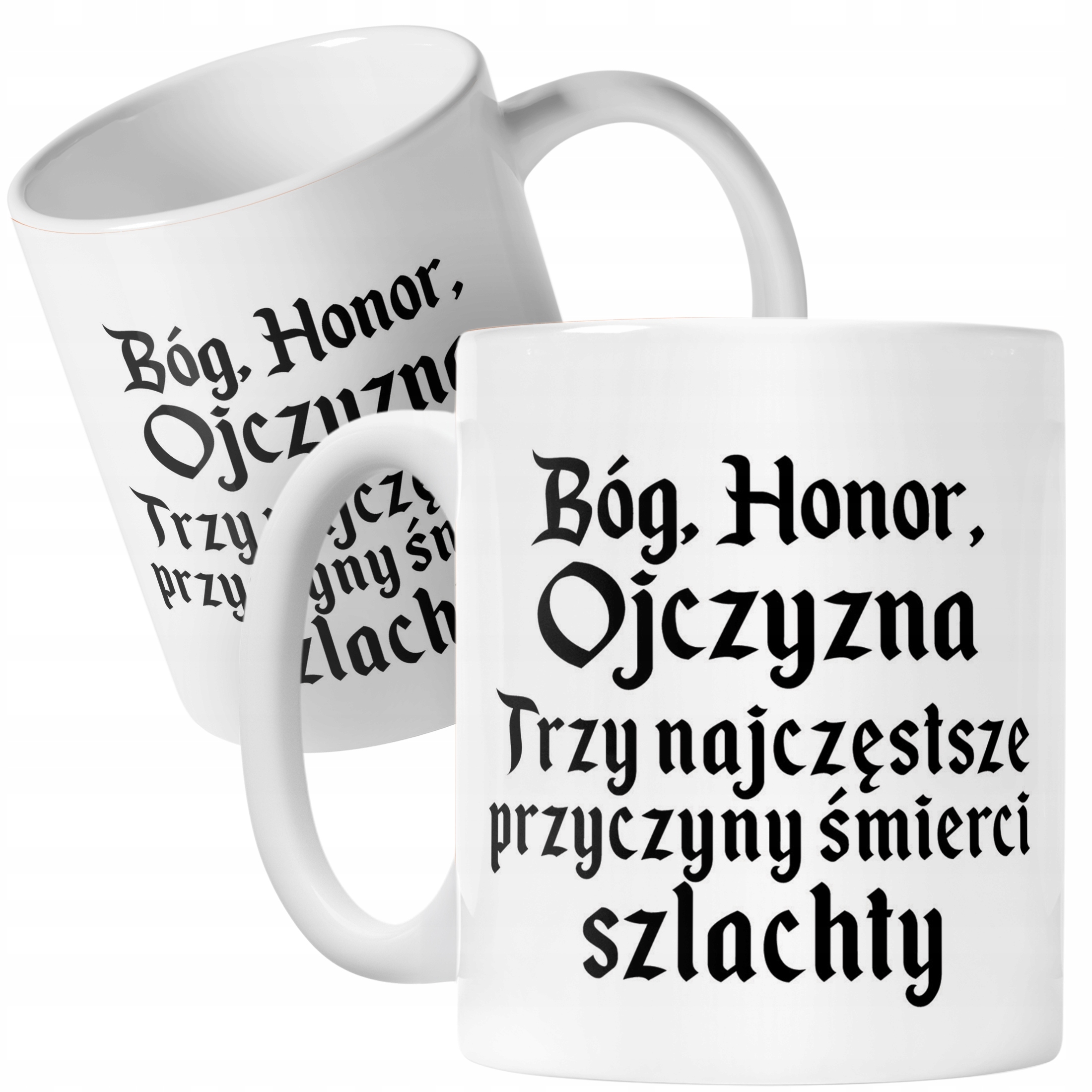Kubek ceramiczny 1670 Bóg Honor Ojczyzna Jan Paweł Prezent