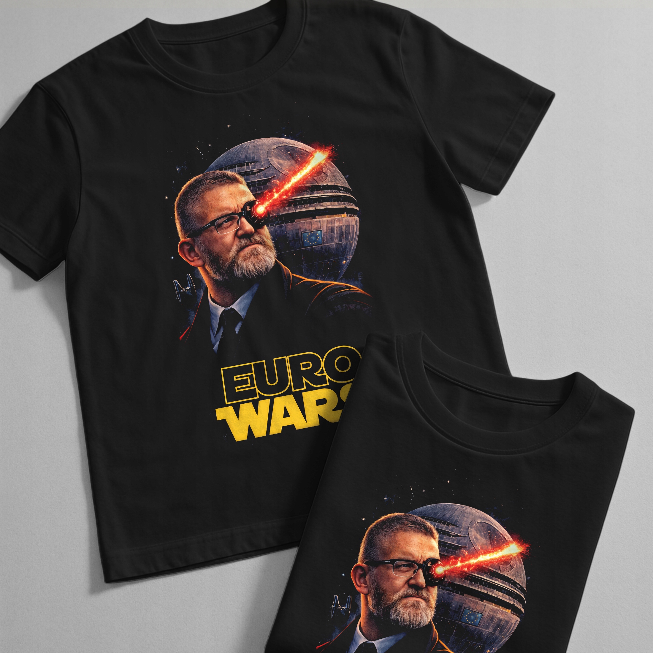 Koszulka czarna męska Grzegorz Braun Gwiezdne Wojny Star Wars r. 3XL