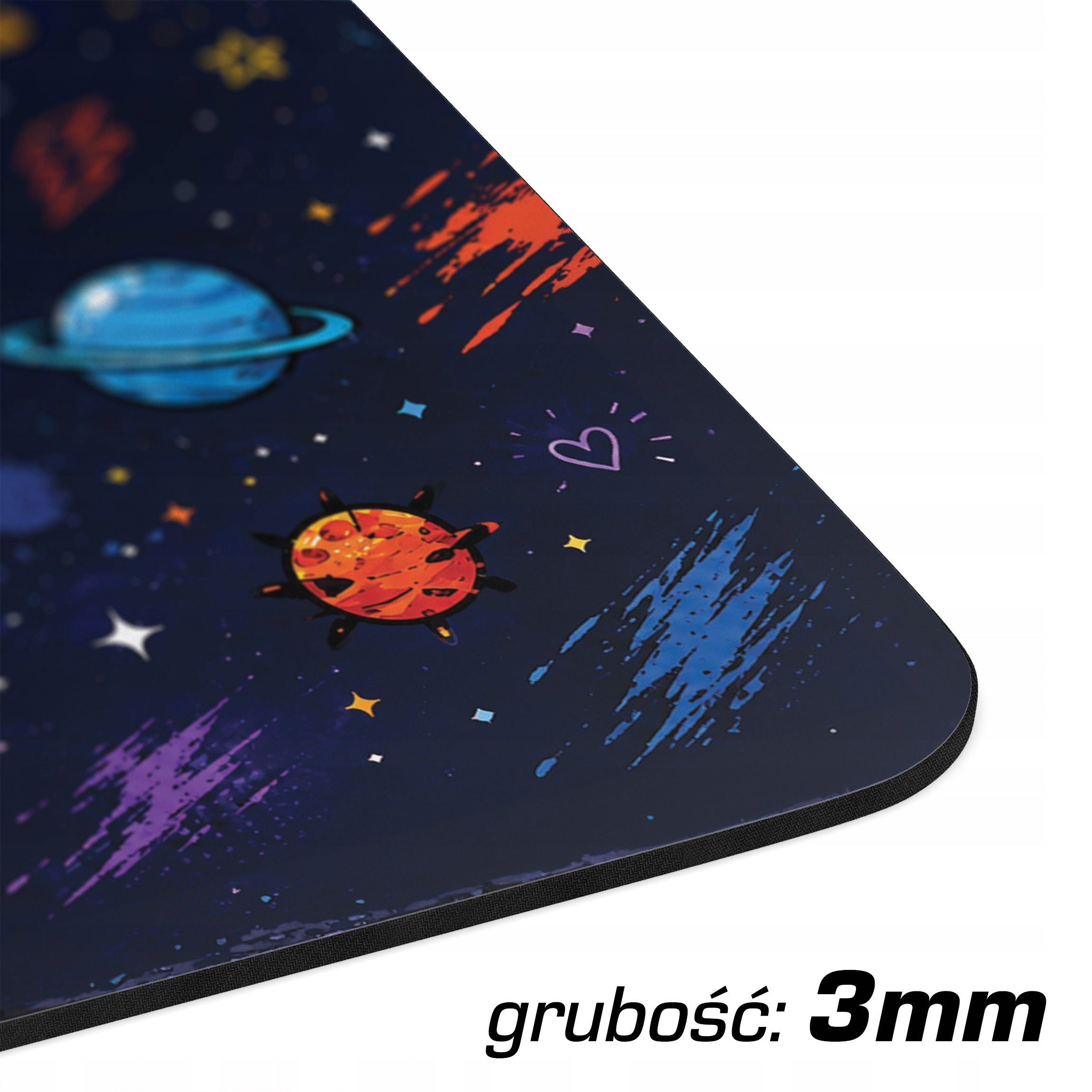 Podkładka pod mysz z nadrukiem Astronauta Kosmos dla graczy