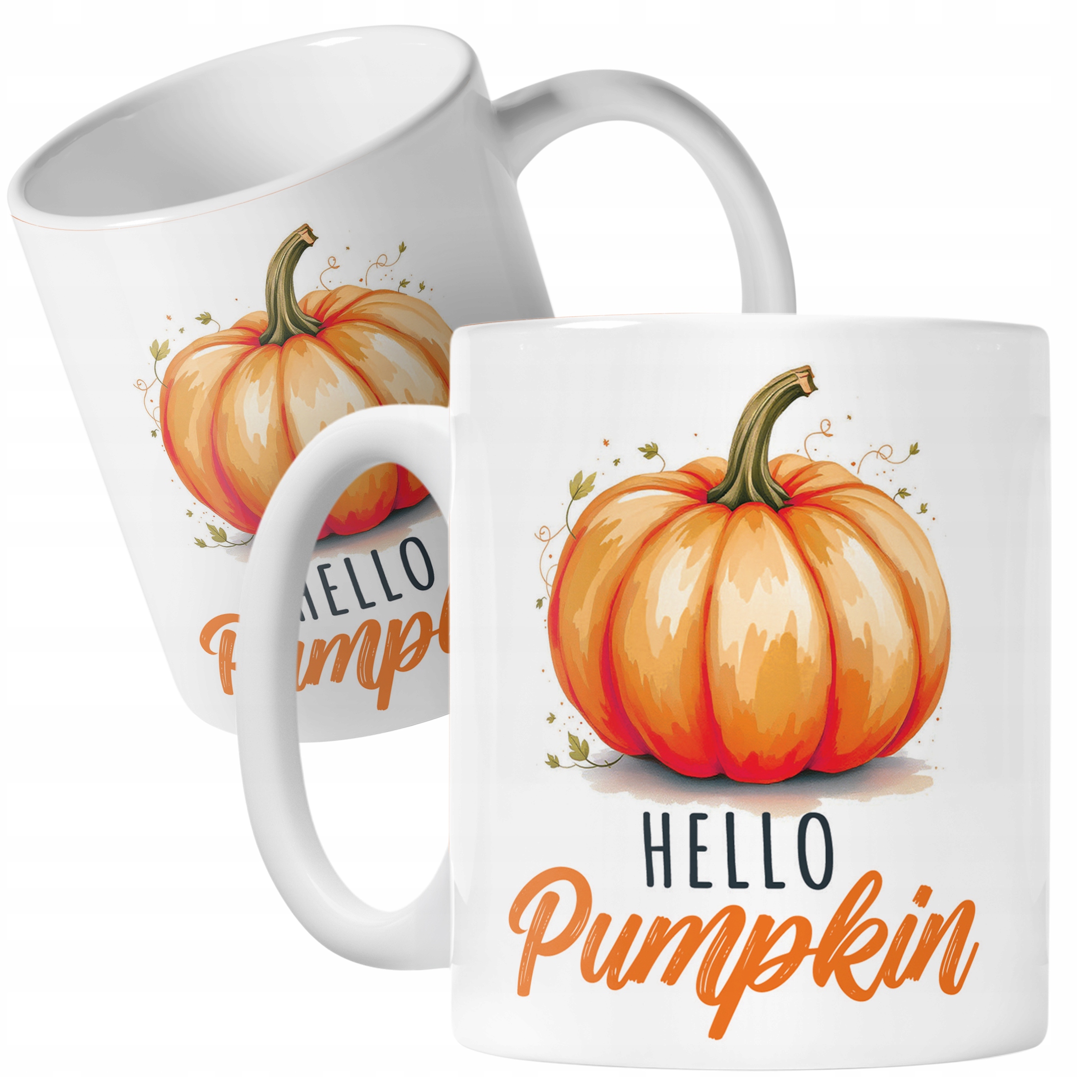 Kubek ceramiczny Jesienny Jesień Hello Pumpkin Dynia Prezent