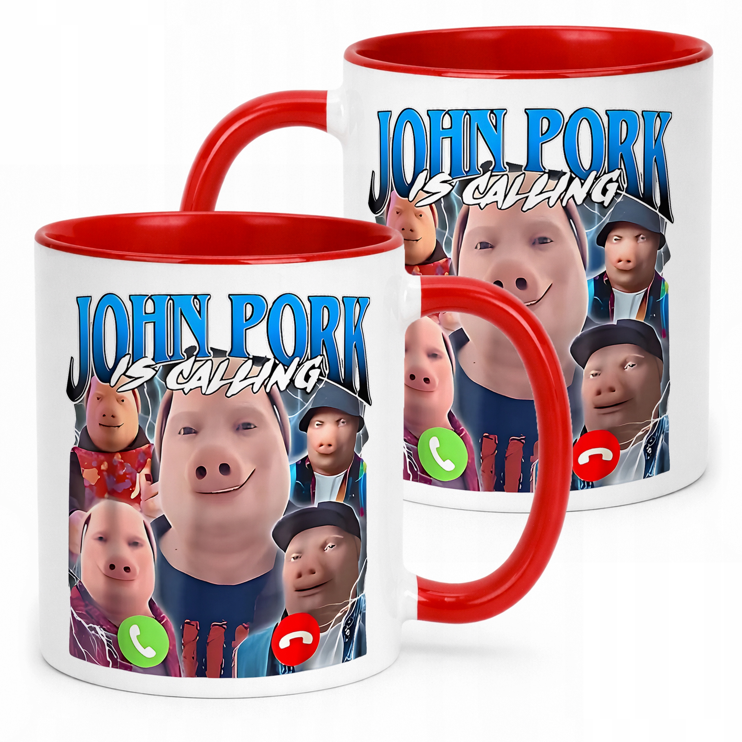 Kubek ceramiczny John Pork Calling viral tiktok brainrot mem