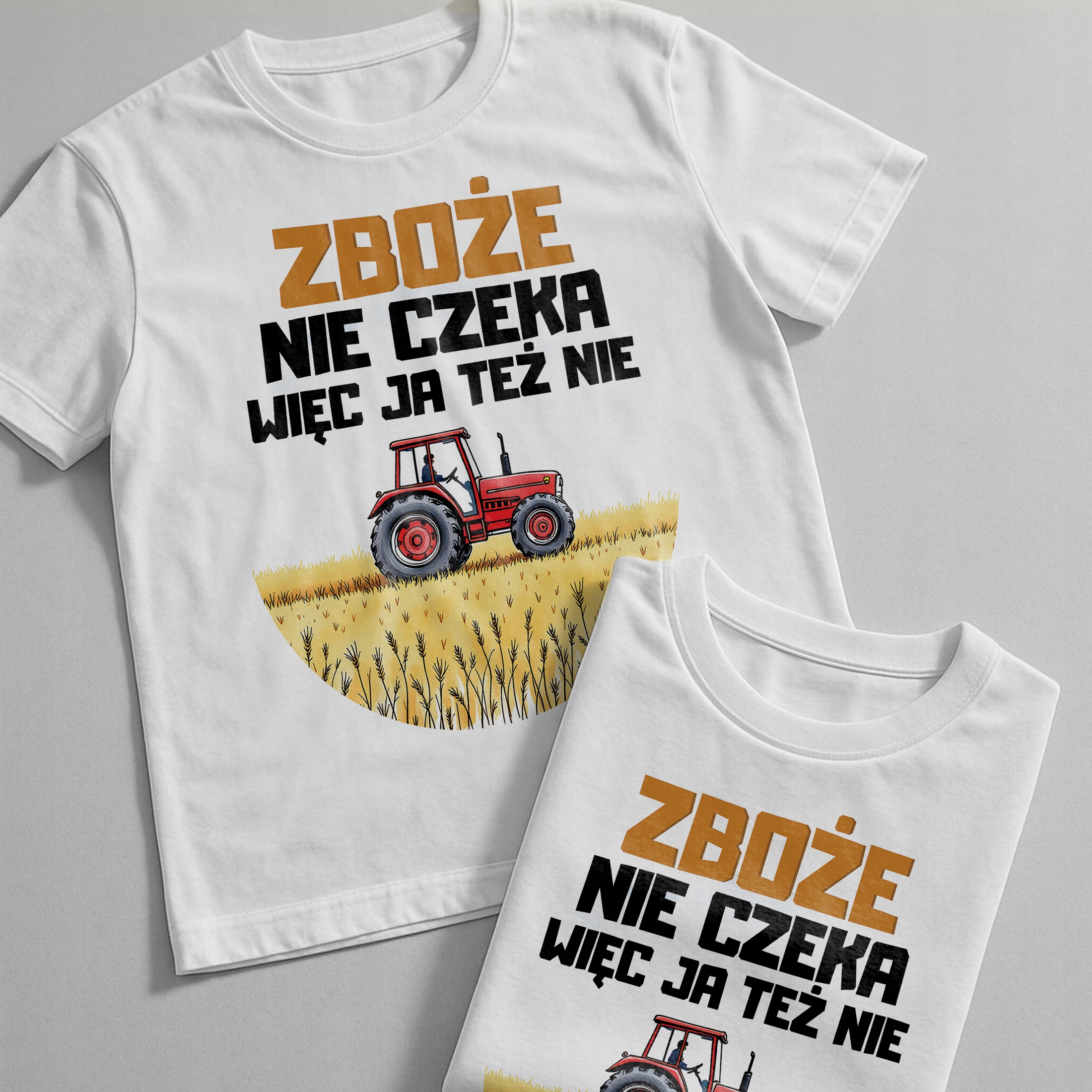Koszulka biała męska Dla Rolnika Zabawny Prezent Upominek