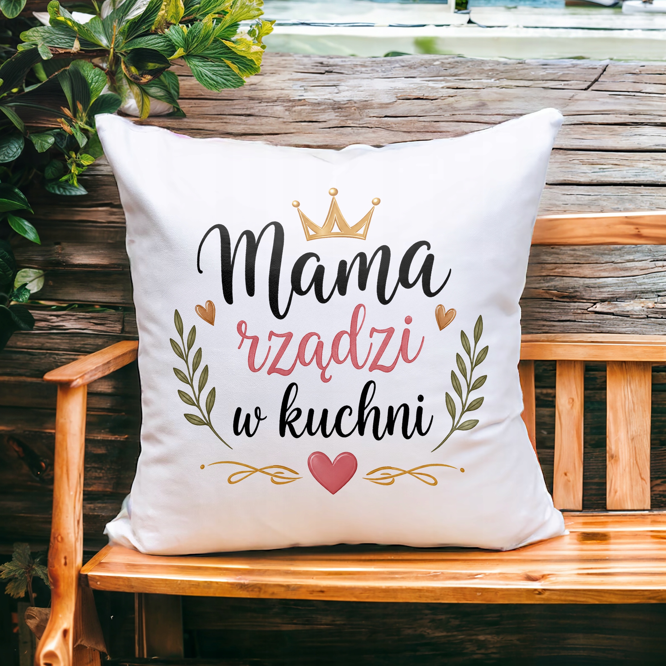 Poduszka 38x38cm dla mamy prezent na Dzień Matki uroczy upominek dla mamy
