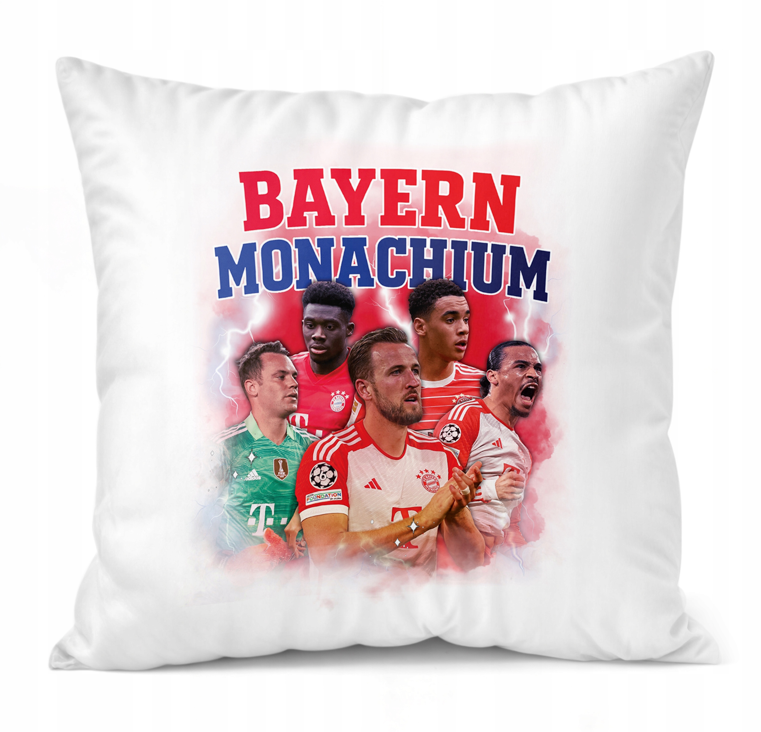 Zestaw Kubek + Poduszka Bayern Monachium Kane Musiala Sané