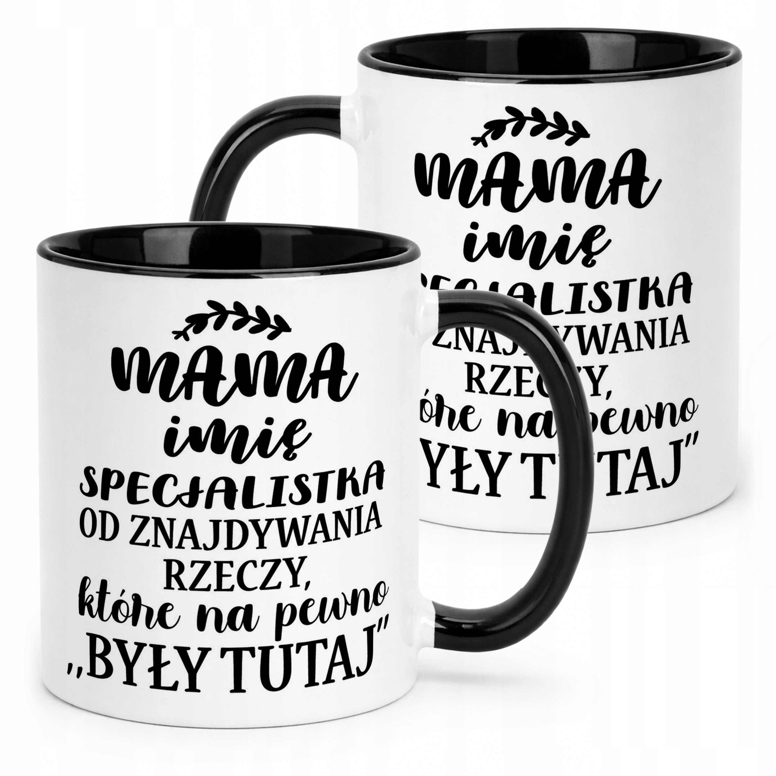 Kubek Czarny Personalizowany Dzień Matki Dla Mamy Prezent Upominek