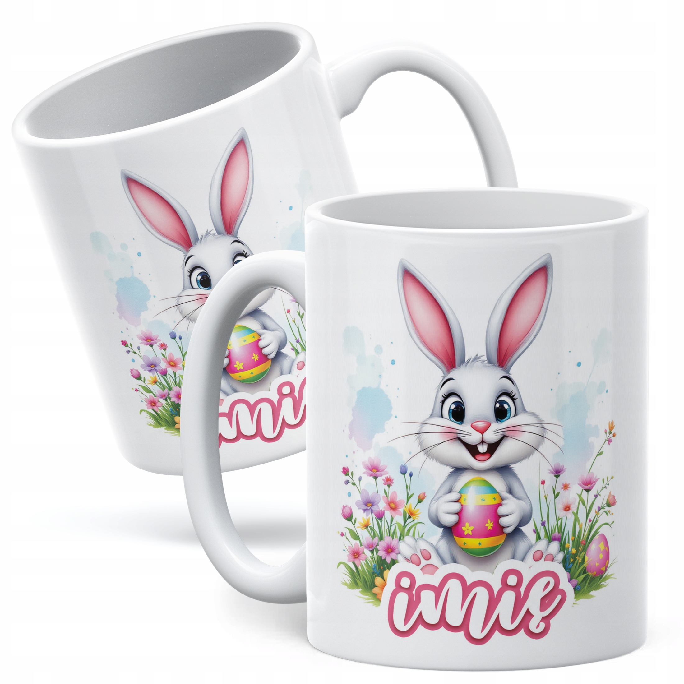 Kubek ceramiczny Wielkanocny Personalizowany Z okazji Świąt Wielkanocnych
