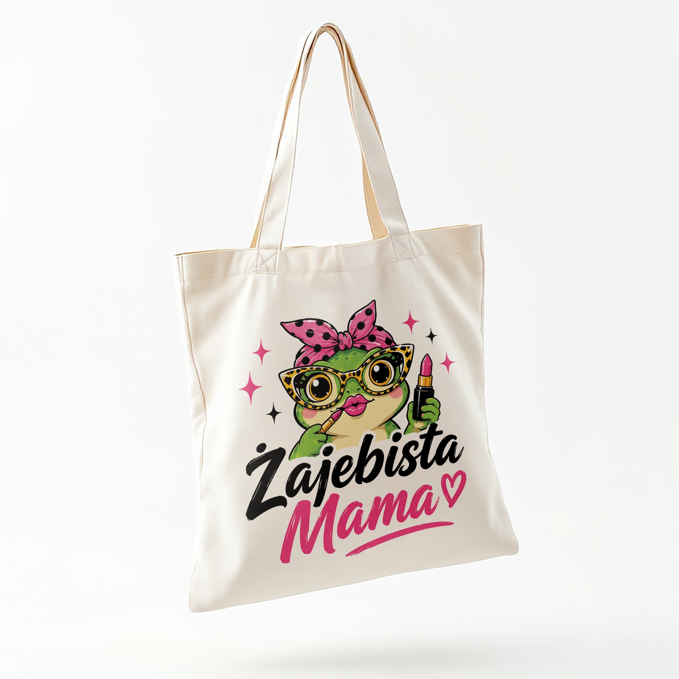Torba dla mamy bawełniana prezent na Dzień Matki eco upominek dla mamy