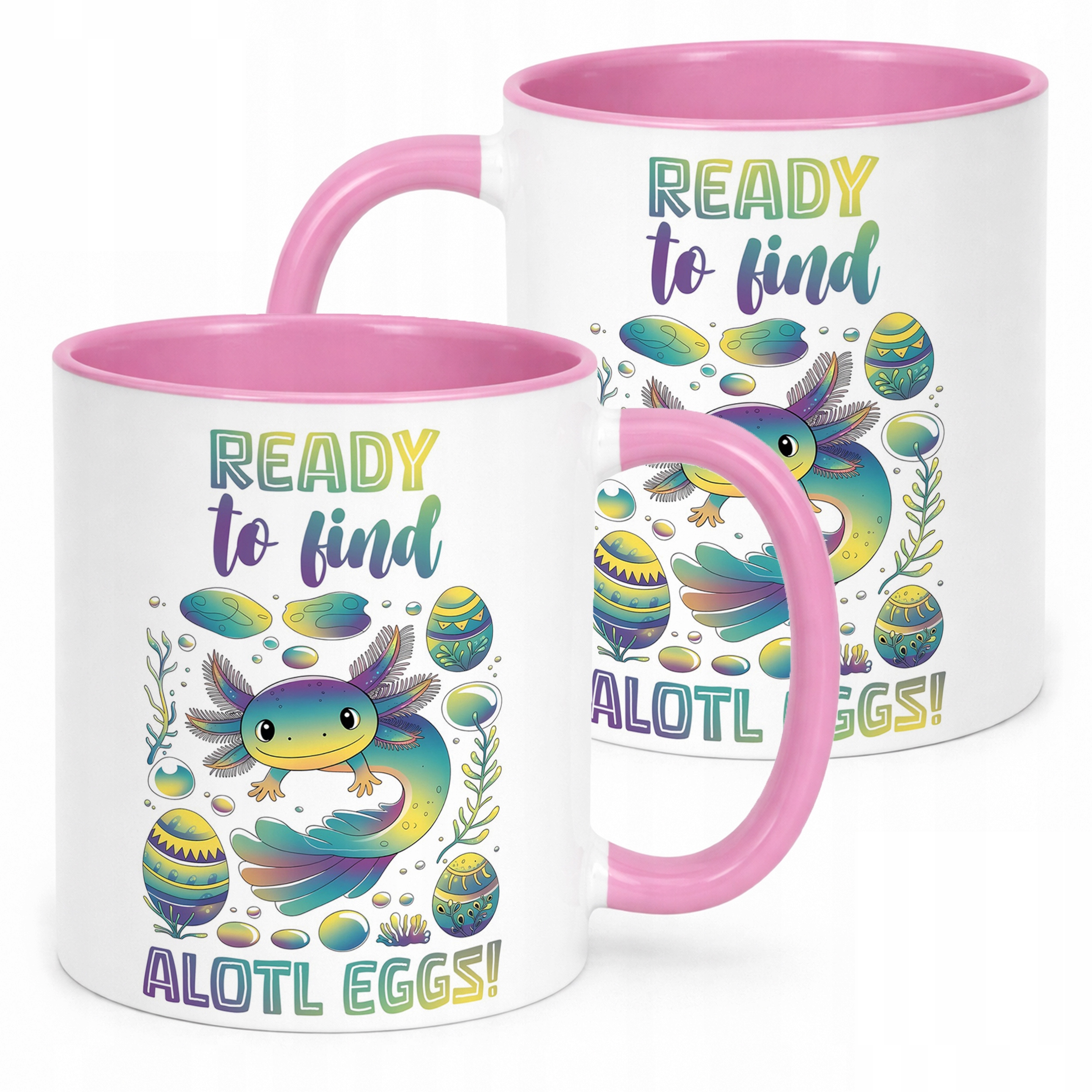 Różowy kubek fana axolotli 330ml Aksolotl Axolotl Różowy Zwierzak Viral OK