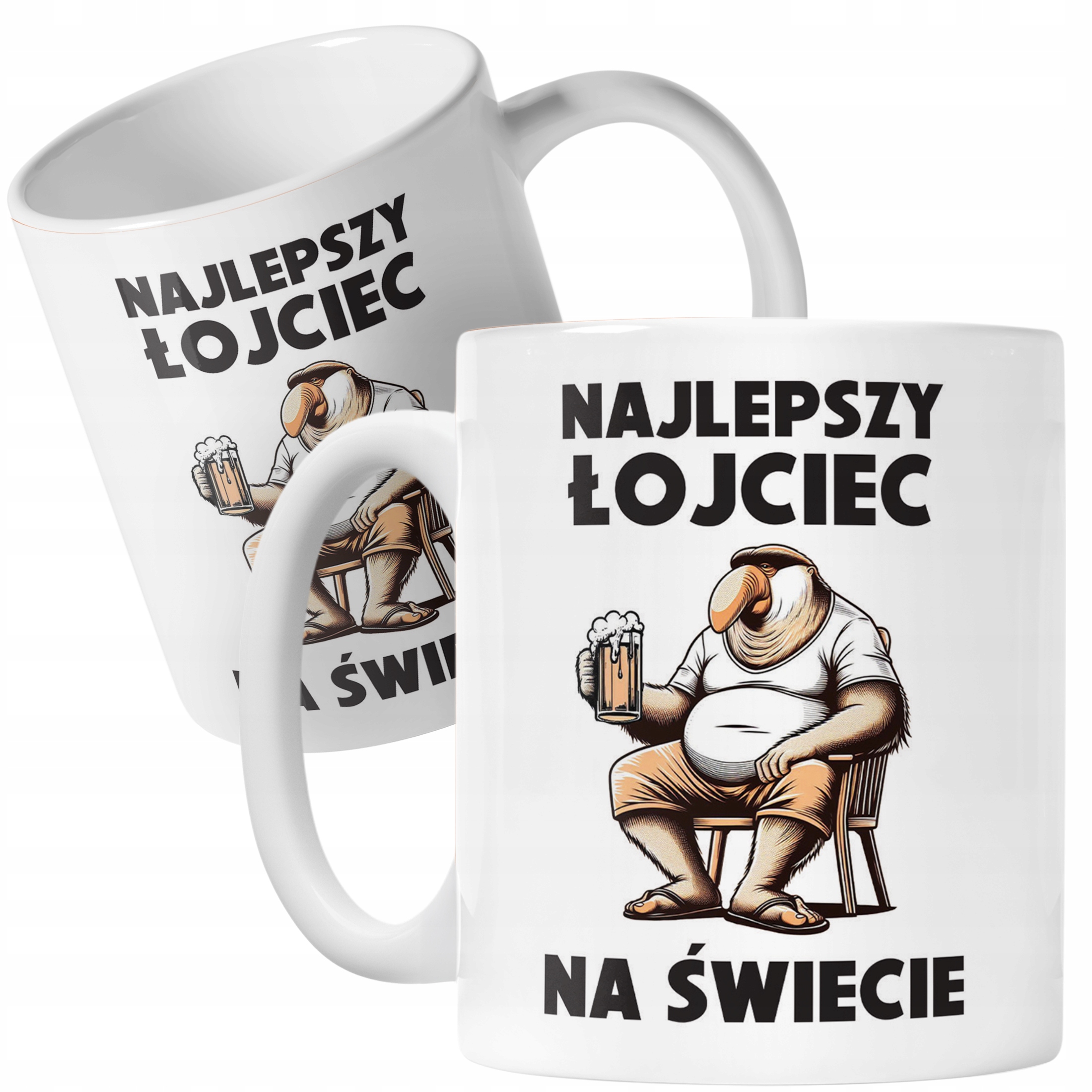 Kubek ceramiczny Dzień Ojca Dla Taty Najlepszy Łojciec Nosacz Prezent