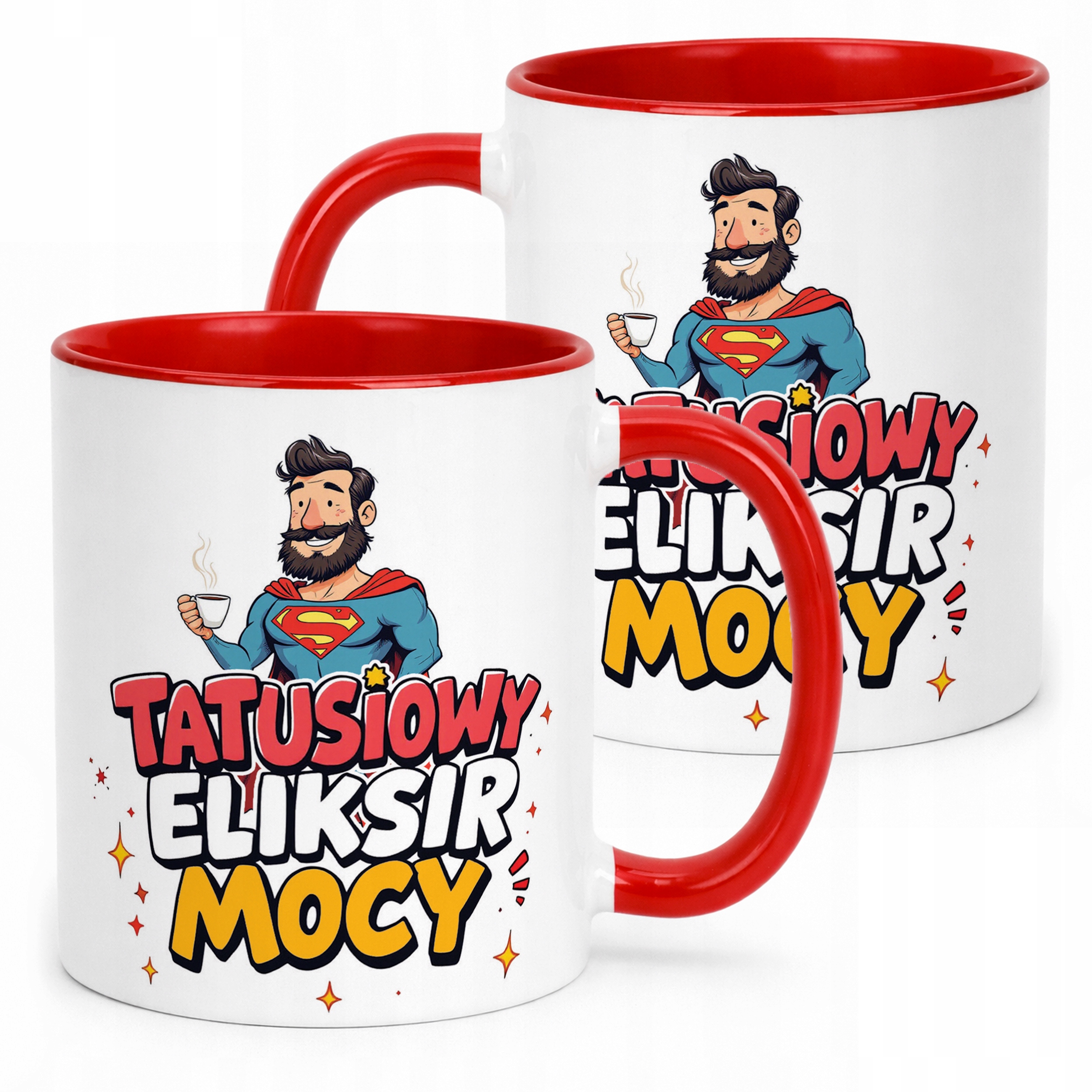 Kubek ceramiczny Dzień Ojca Dla Taty Tatusiowy Eliksir Mocy Prezent