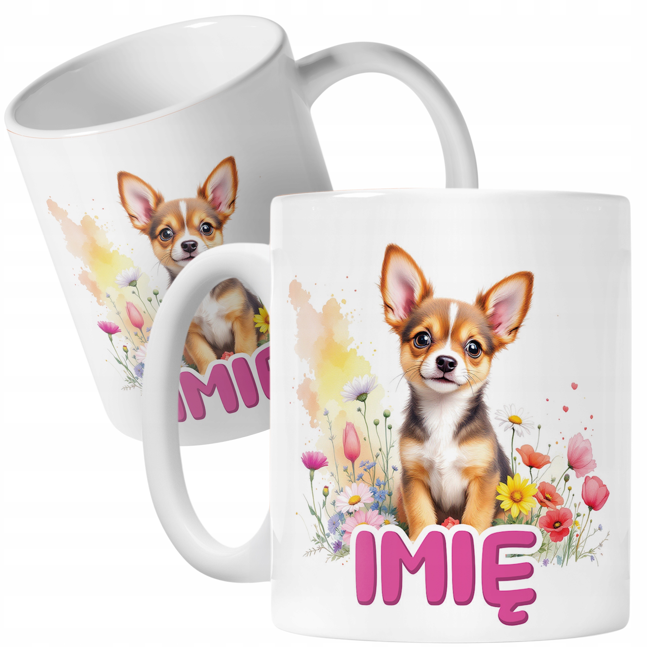 Kubek ceramiczny personalizowany Pies Piesek Zwierzak Słodki Dla Dzieci
