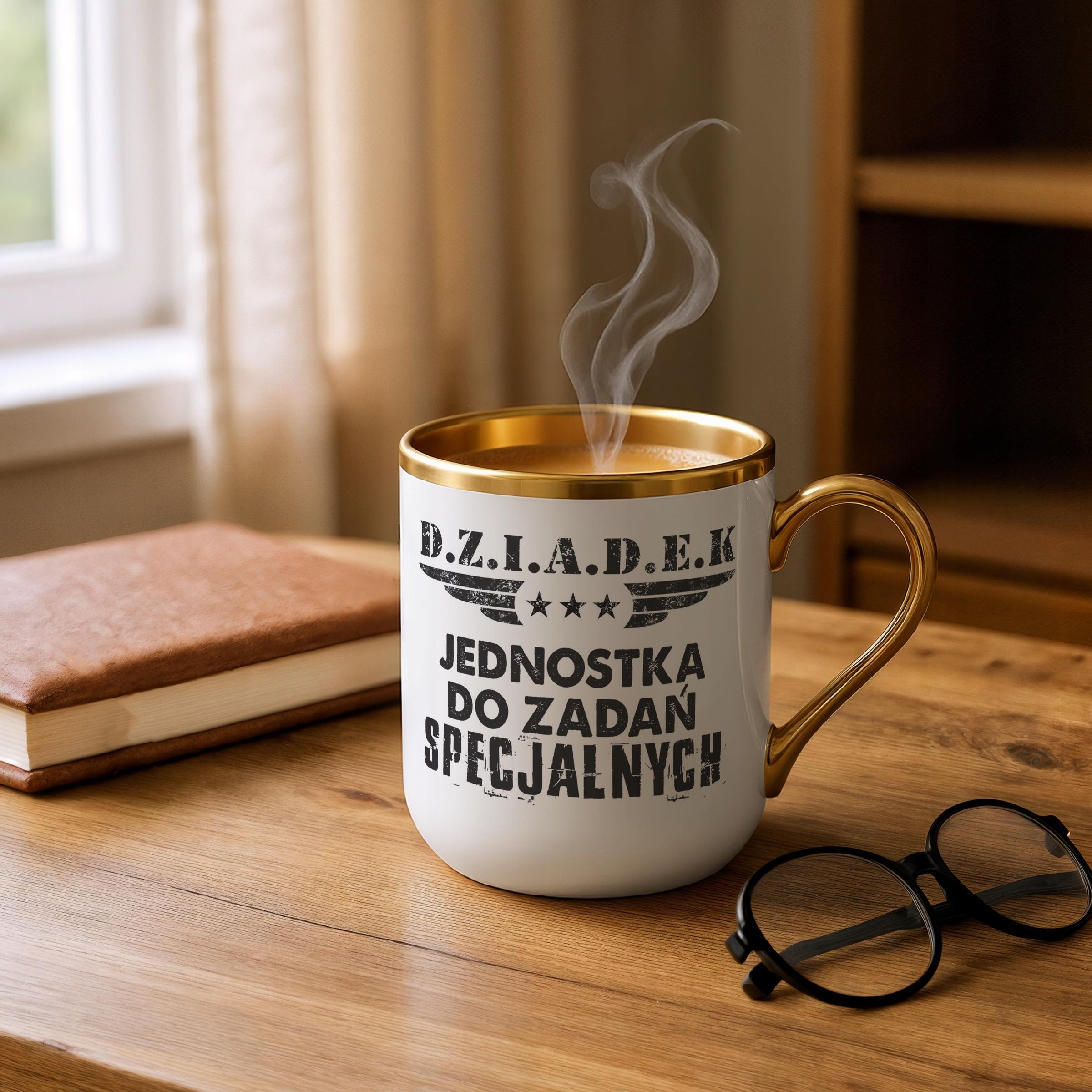 Kubek Premium Złoty Dzień Dziadka Dla Dziadka Prezent Upominek