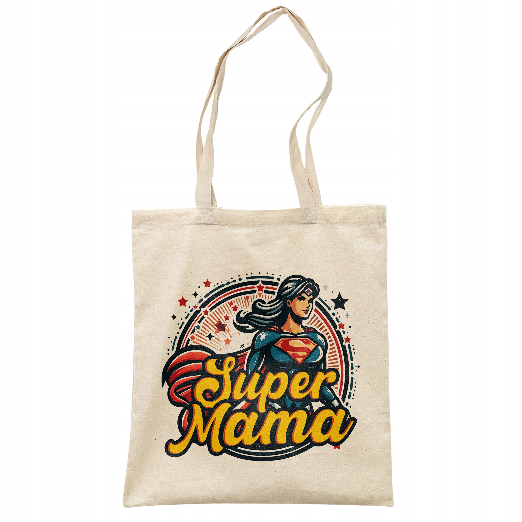Torba bawełniana na zakupy Dzień Matki Dla Mamy Prezent Super Mama
