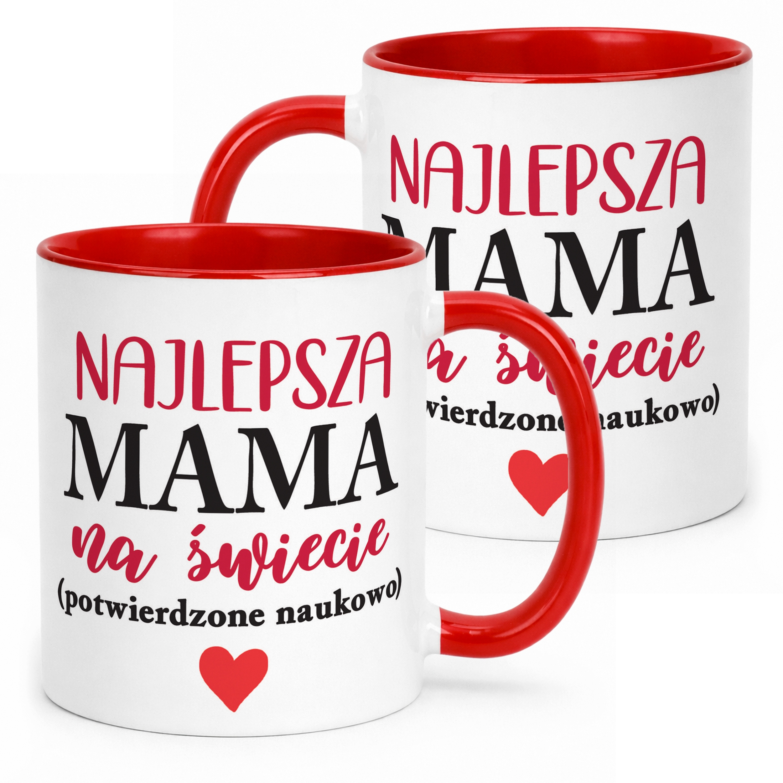 Kubek Czerwony Dzień Matki Dla Mamy Prezent Najlepsza Mama na Świecie