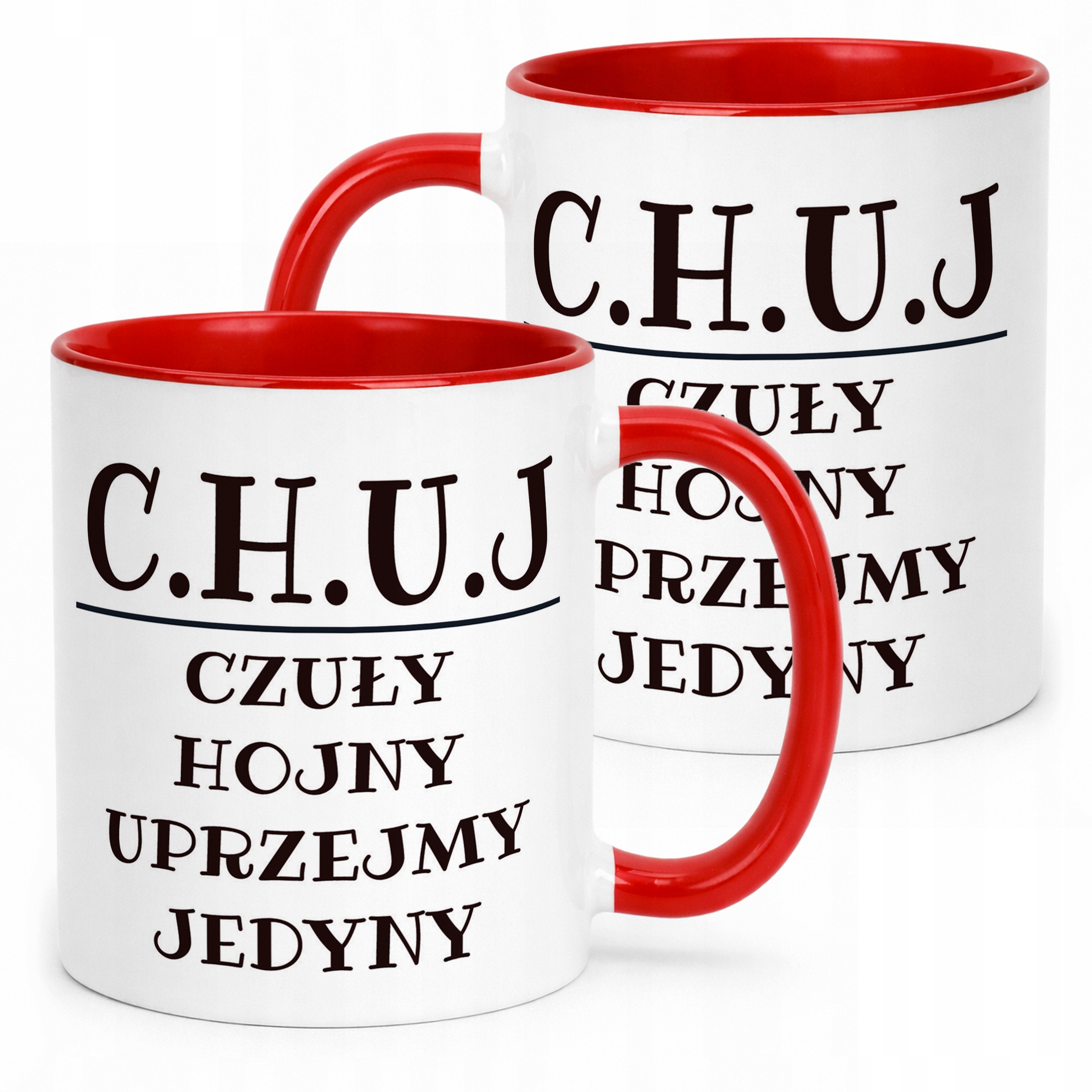 Kubek ceramiczny C.H.U.J Dla Mężczyzny Śmieszny Zabawny Prezent