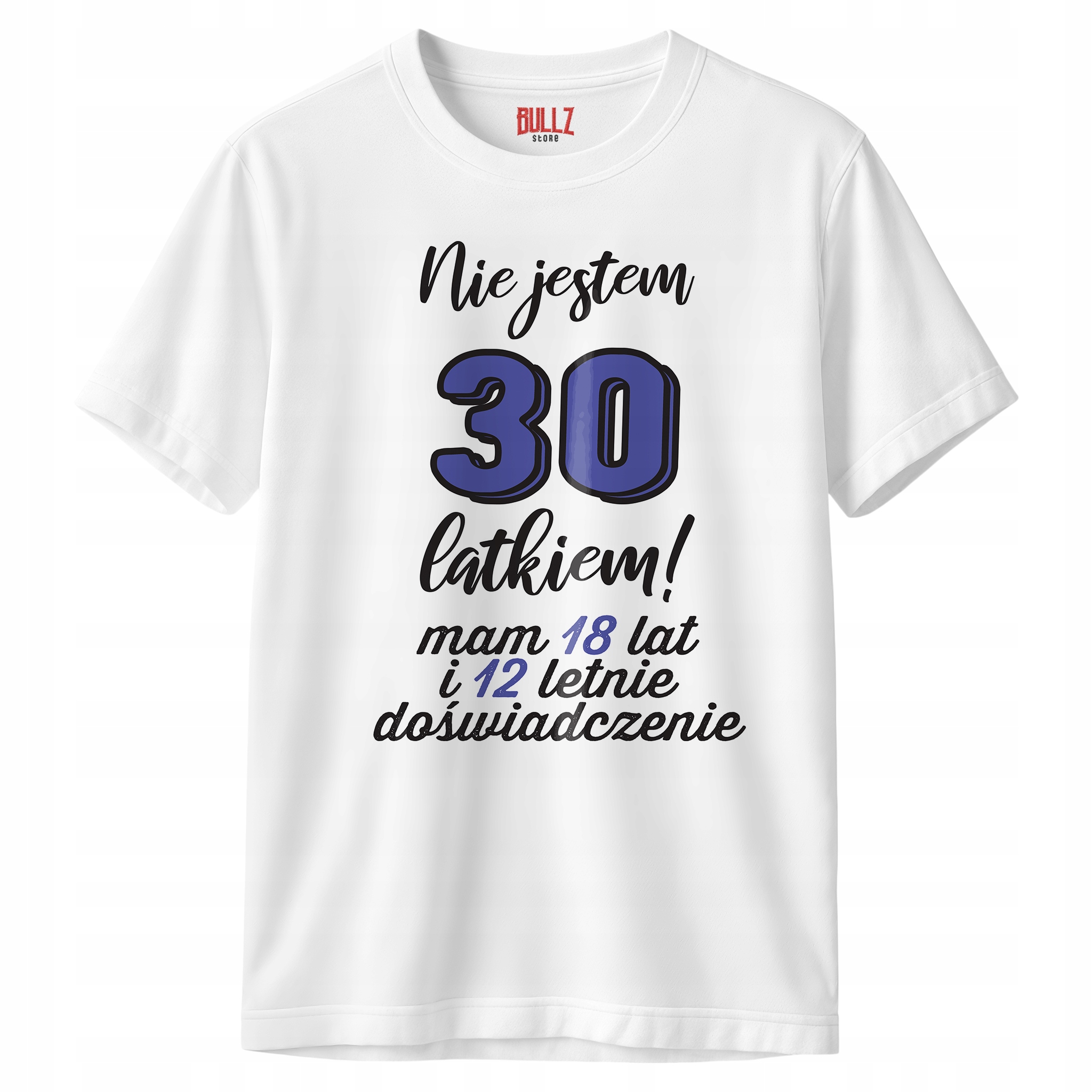 Koszulka biała męska Nie Jestem 30 Latkiem Urodziny Prezent