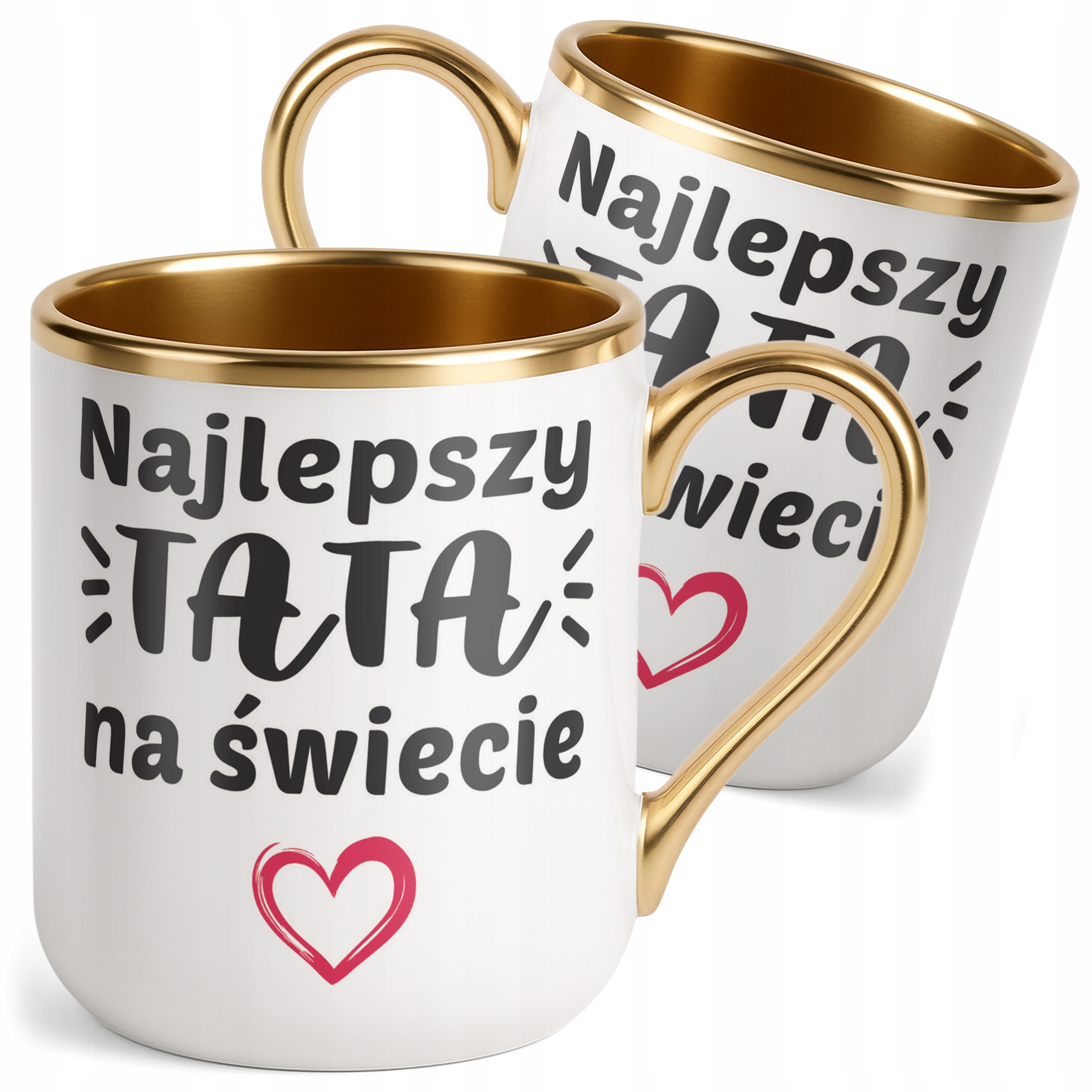Kubek Premium Złoty Dzień Ojca Dla Taty Najlepszy Tata Na Świecie Prezent