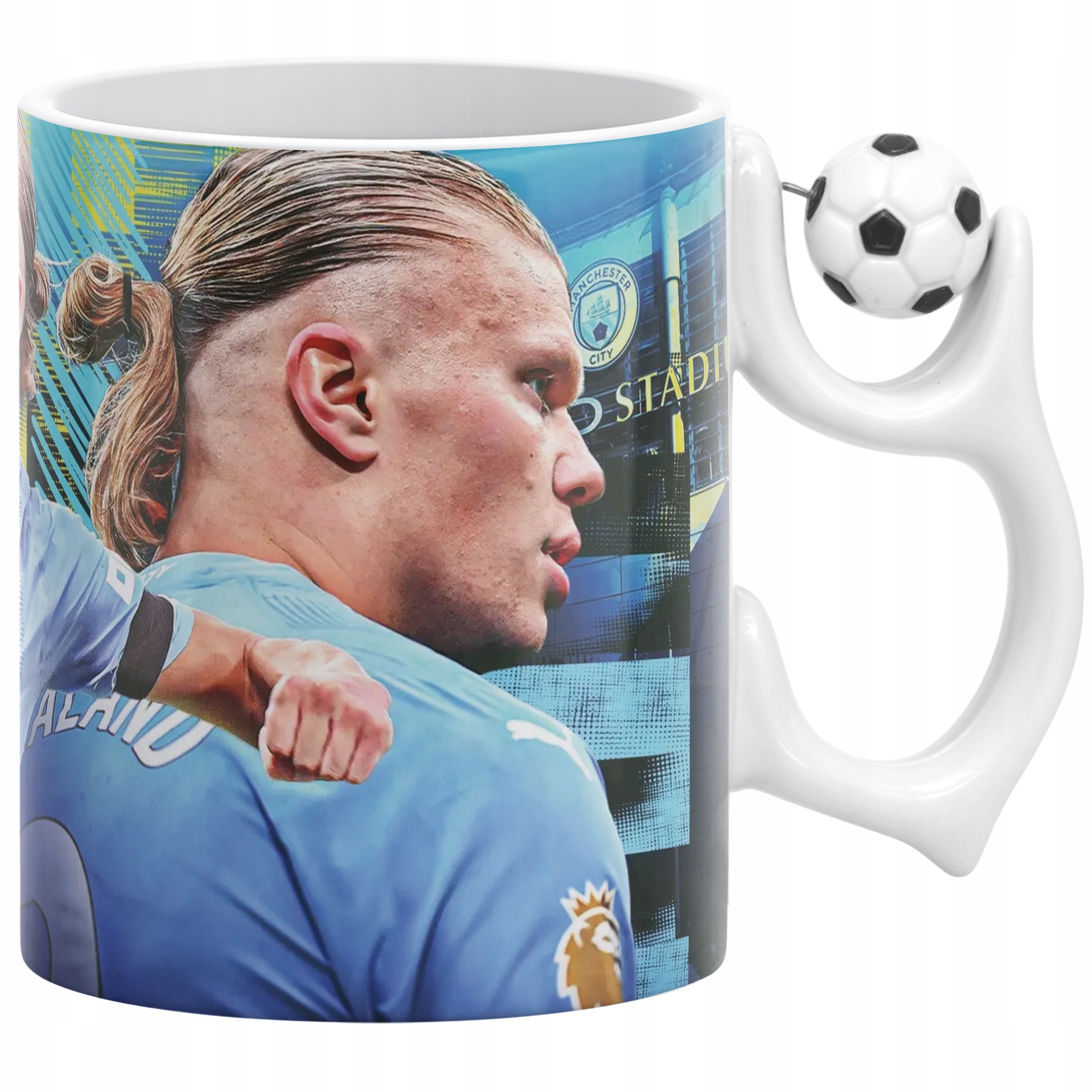 Kubek piłkarski Erling Haaland dla fanów Manchester City dla kibica