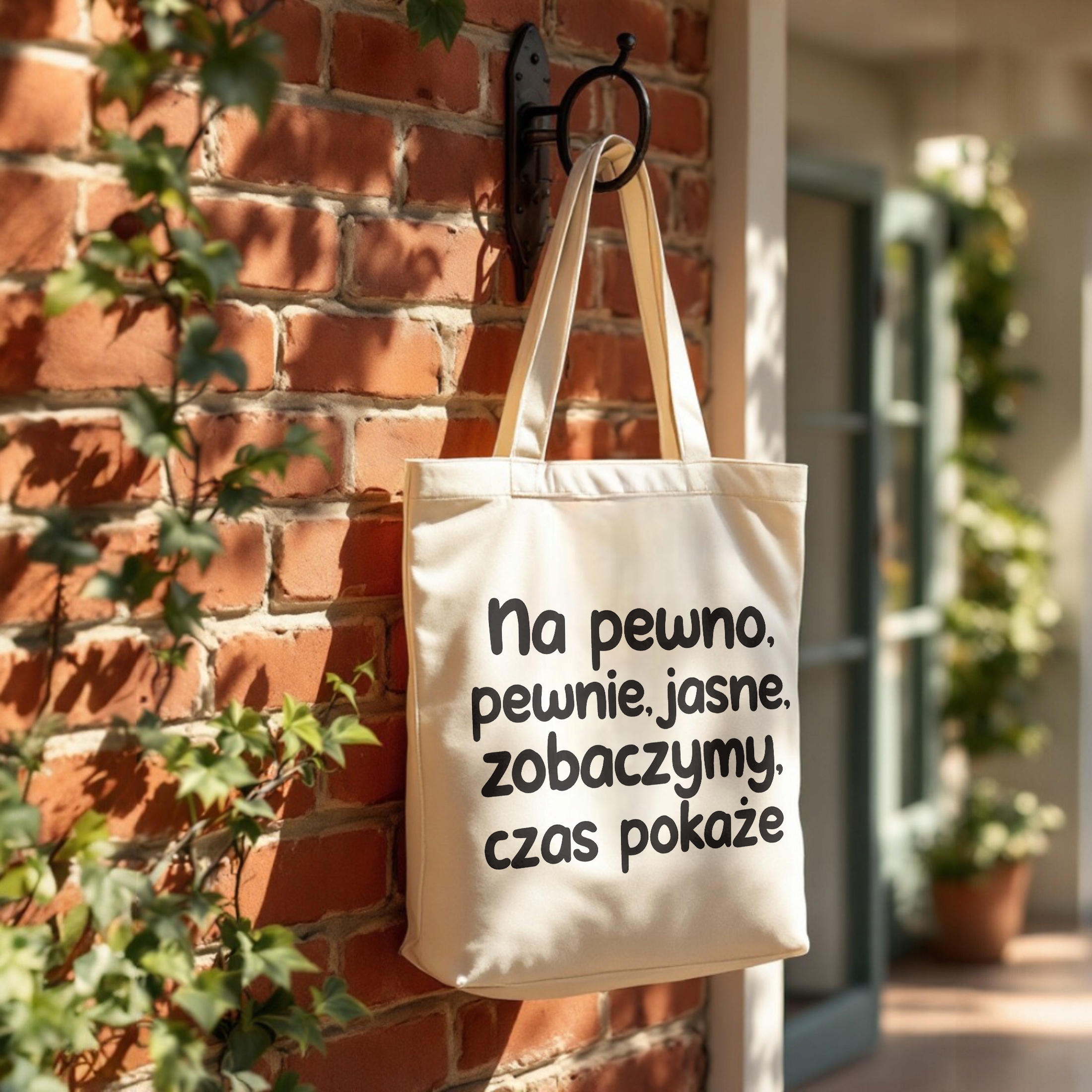 Torba bawełniana premium No Pewno Pewnie Jasne Zobaczymy Prezent