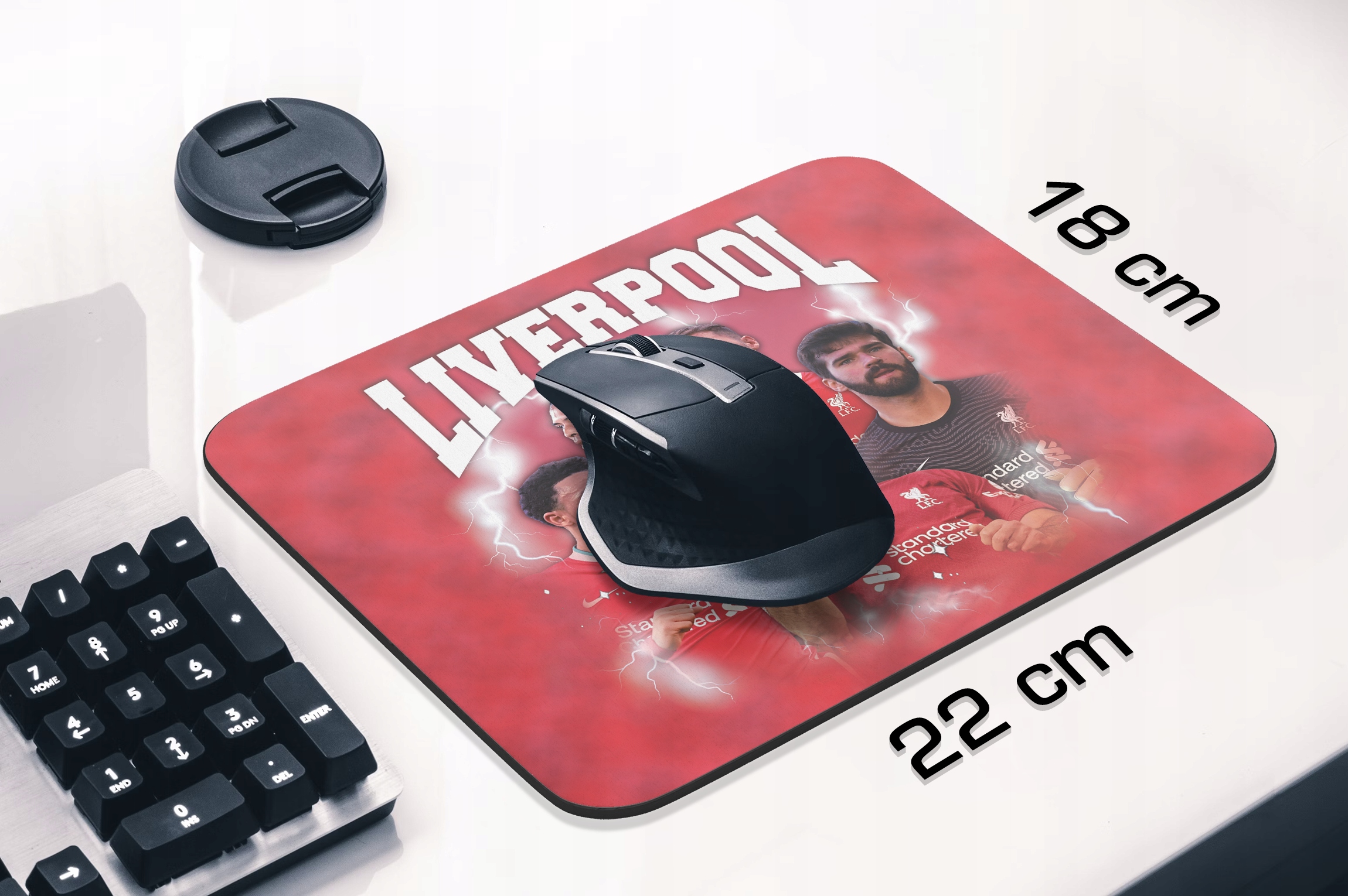 Podkładka pod mysz 22×18 cm Liverpool Salah Baker Van Dijk Allister