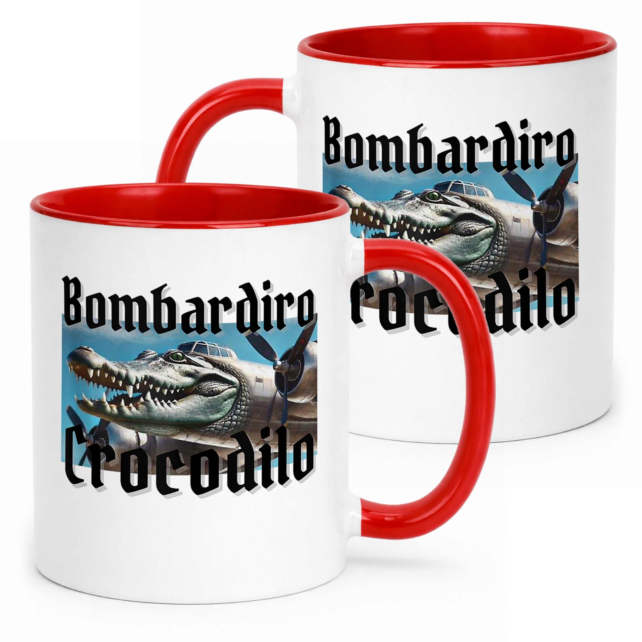 Kubek ceramiczny Bombardino Crocodilo viral tiktok brainrot