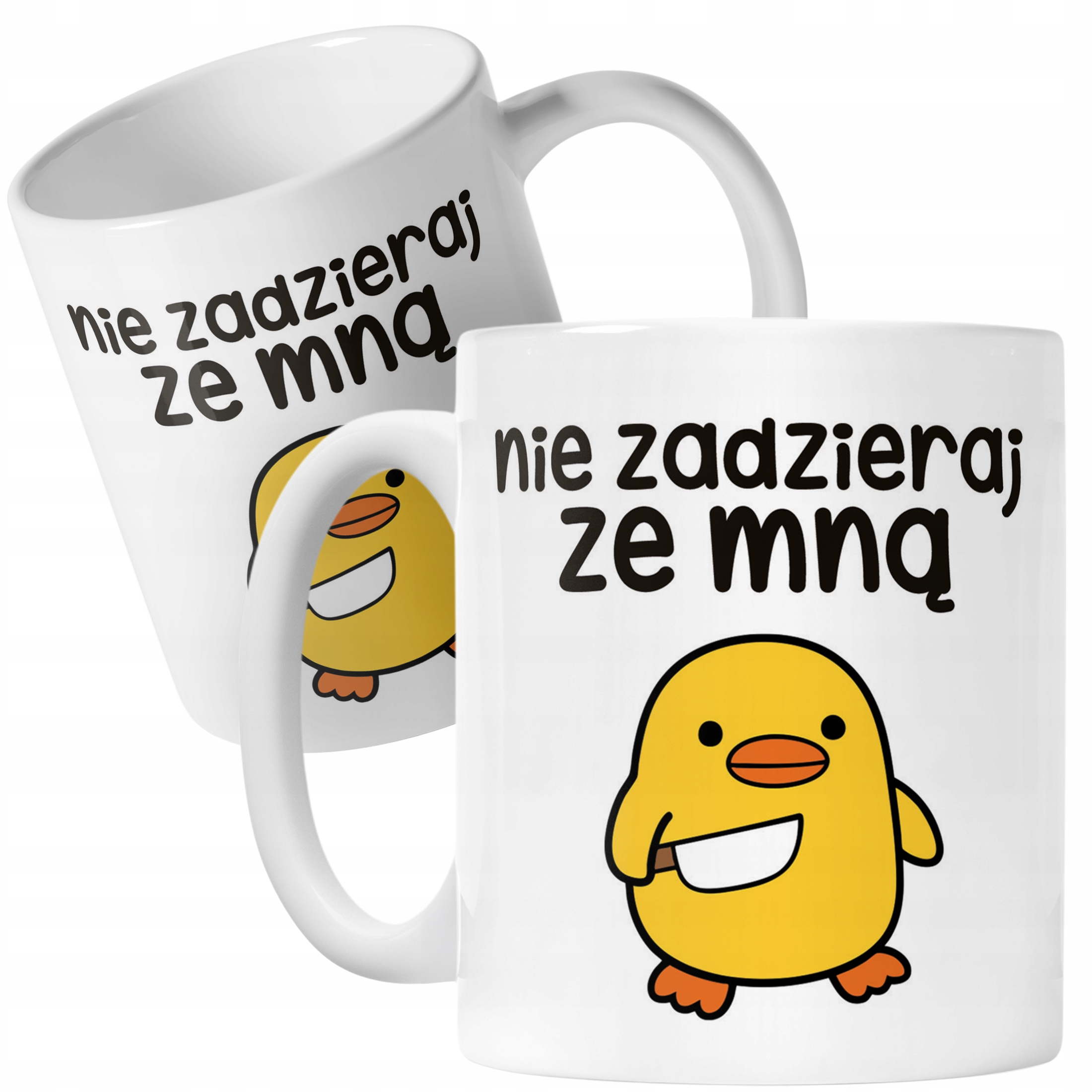 Kubek ceramiczny Nie Zadzieraj Ze Mną Śmieszny Zabawny Prezent