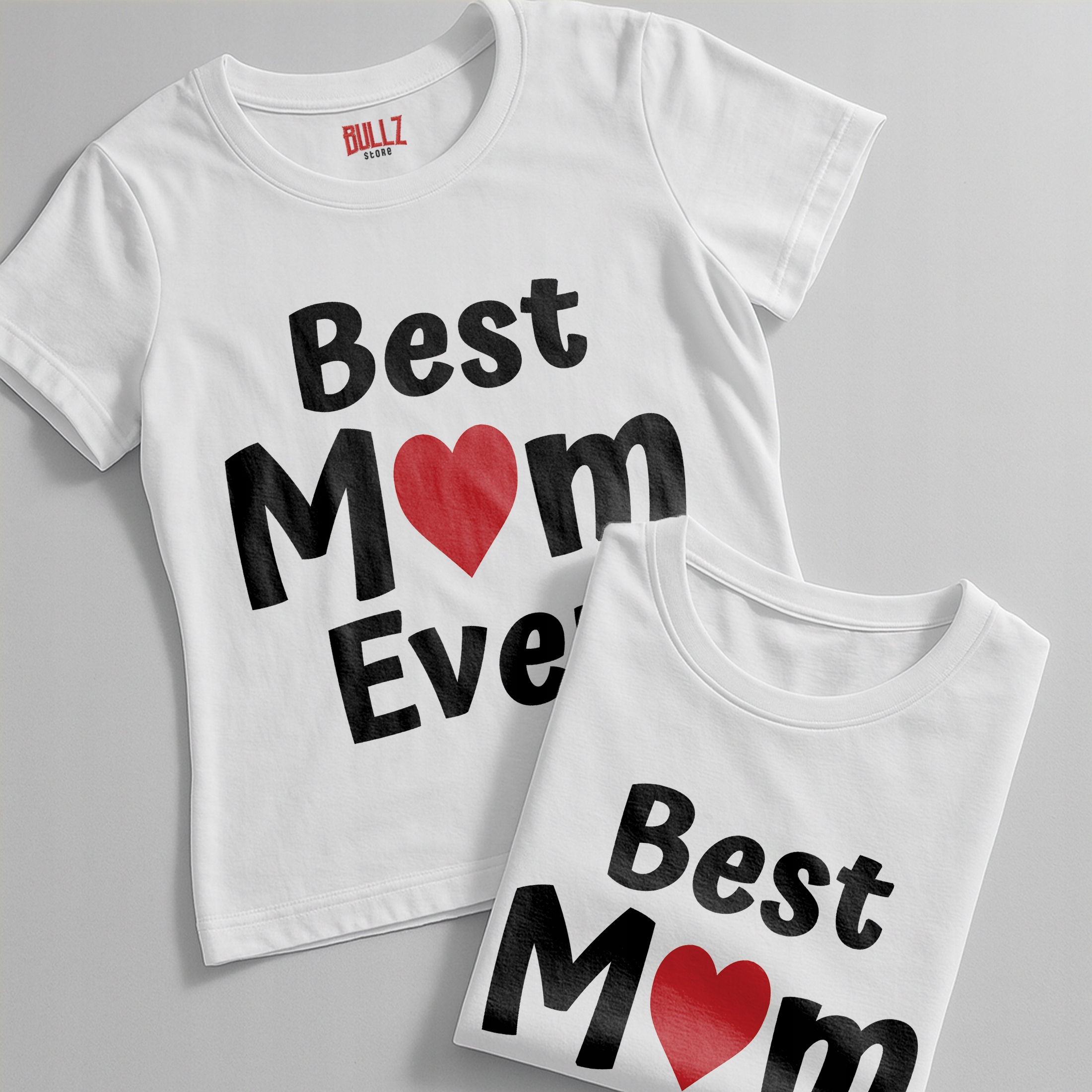 Koszulka biała damska Best Mom Ever Dzień Matki Prezent