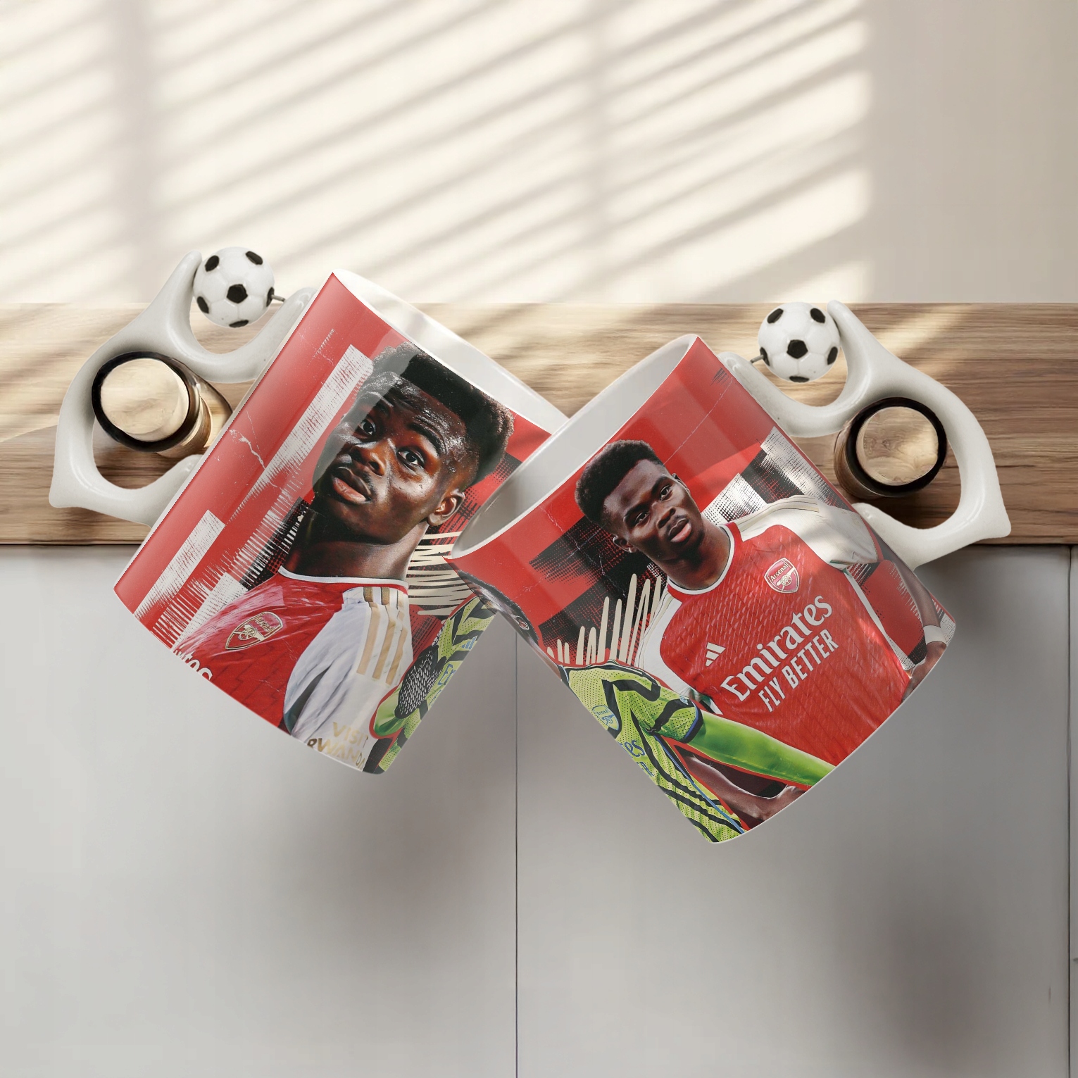 Kubek piłkarski Bukayo Saka dla fanów Arsenal dla kibica