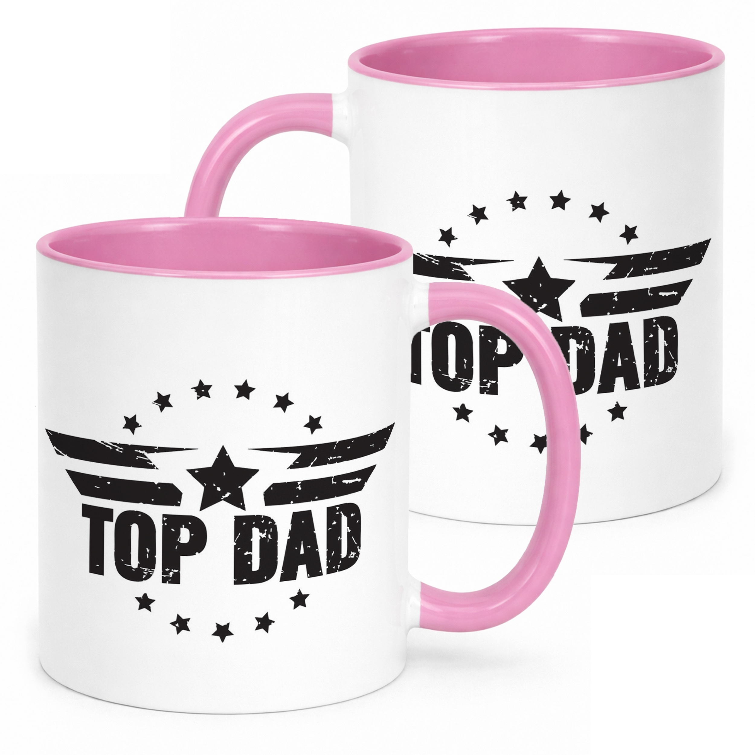 Kubek Różowy Dzień Ojca Dla Taty Top Dad Top Gun Prezent