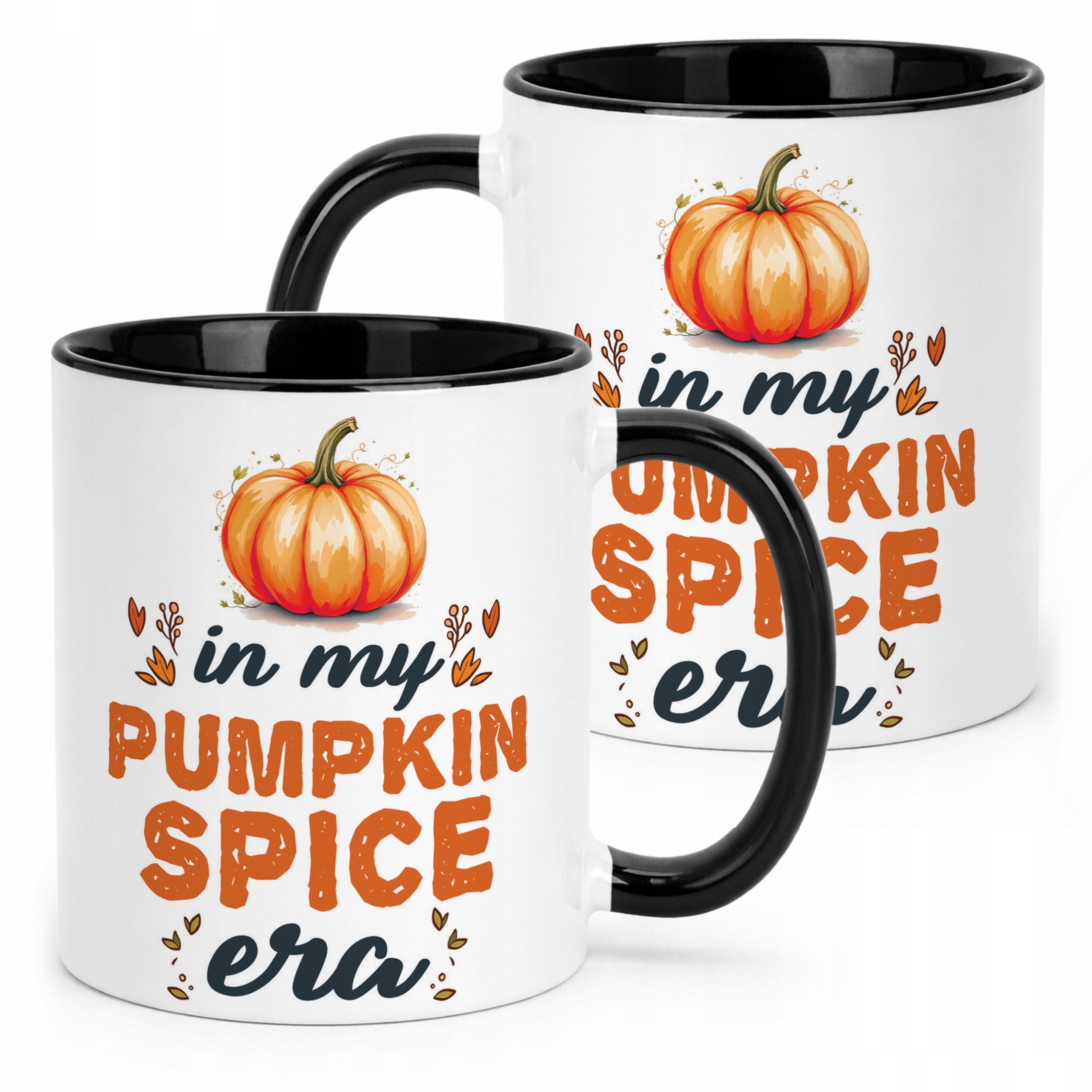 Kubek Czarny Jesienny Jesień In My Pumpkin Spice Era Dynia Prezent
