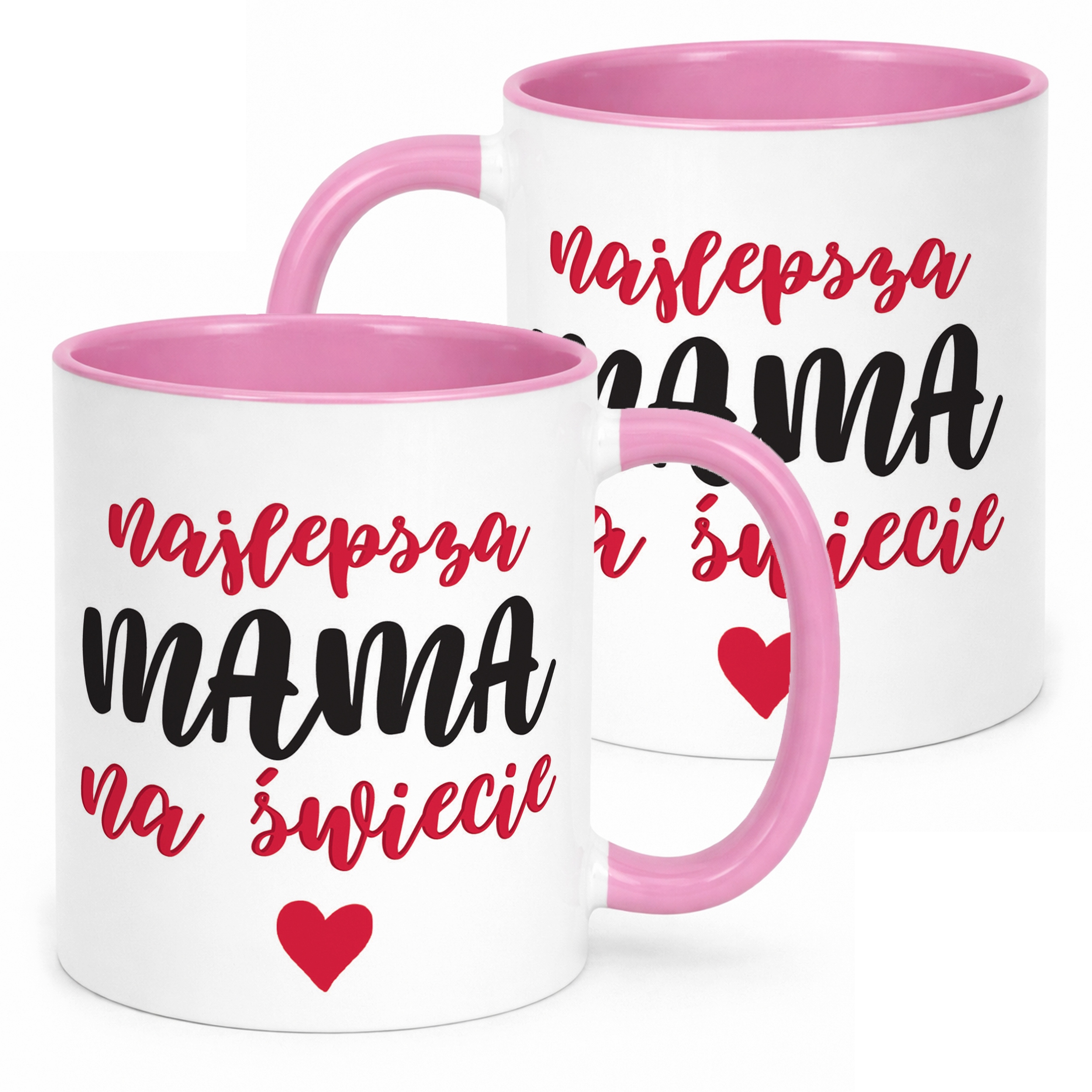 Kubek Różowy Dzień Matki Dla Mamy Prezent Najlepsza Mama na Świecie